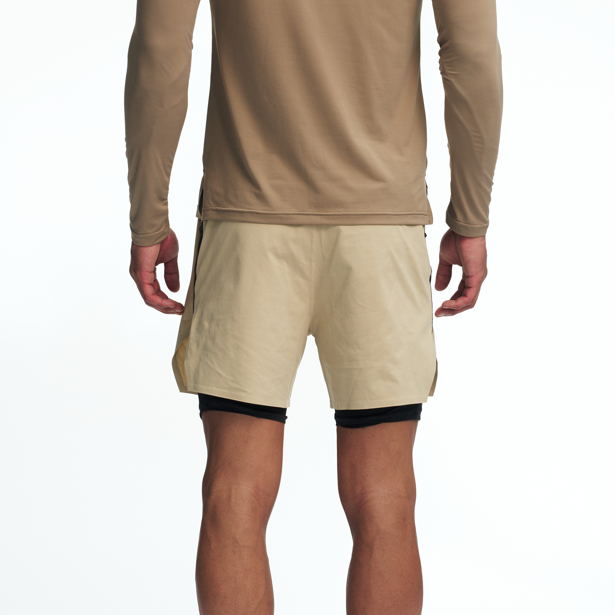 PUMPPLUS Quick-Dry Layered Training Shorts, premium urban and streetwear designers apparel on PROJECTISR.com, PUMPPLUS