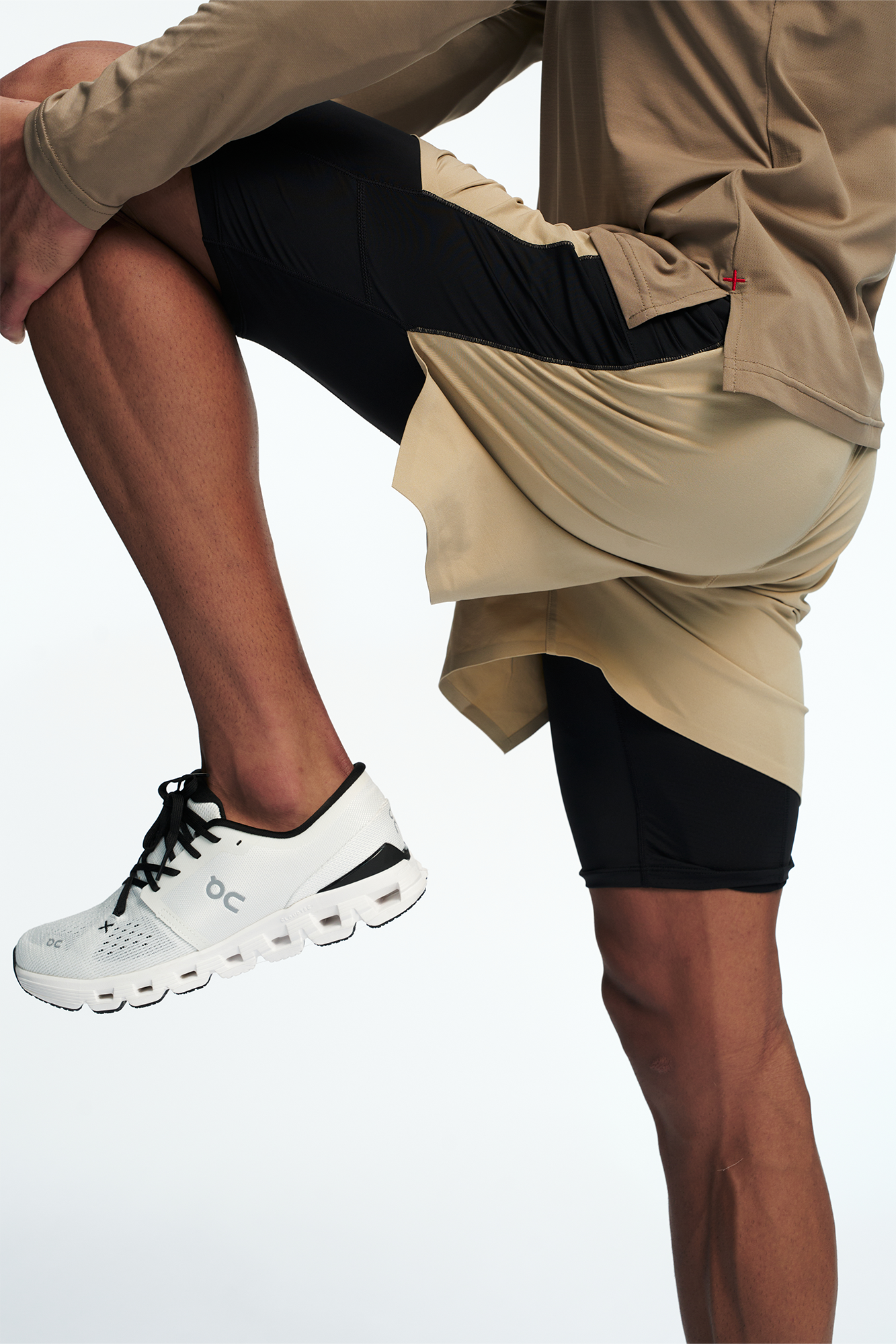 PUMPPLUS Quick-Dry Layered Training Shorts, premium urban and streetwear designers apparel on PROJECTISR.com, PUMPPLUS