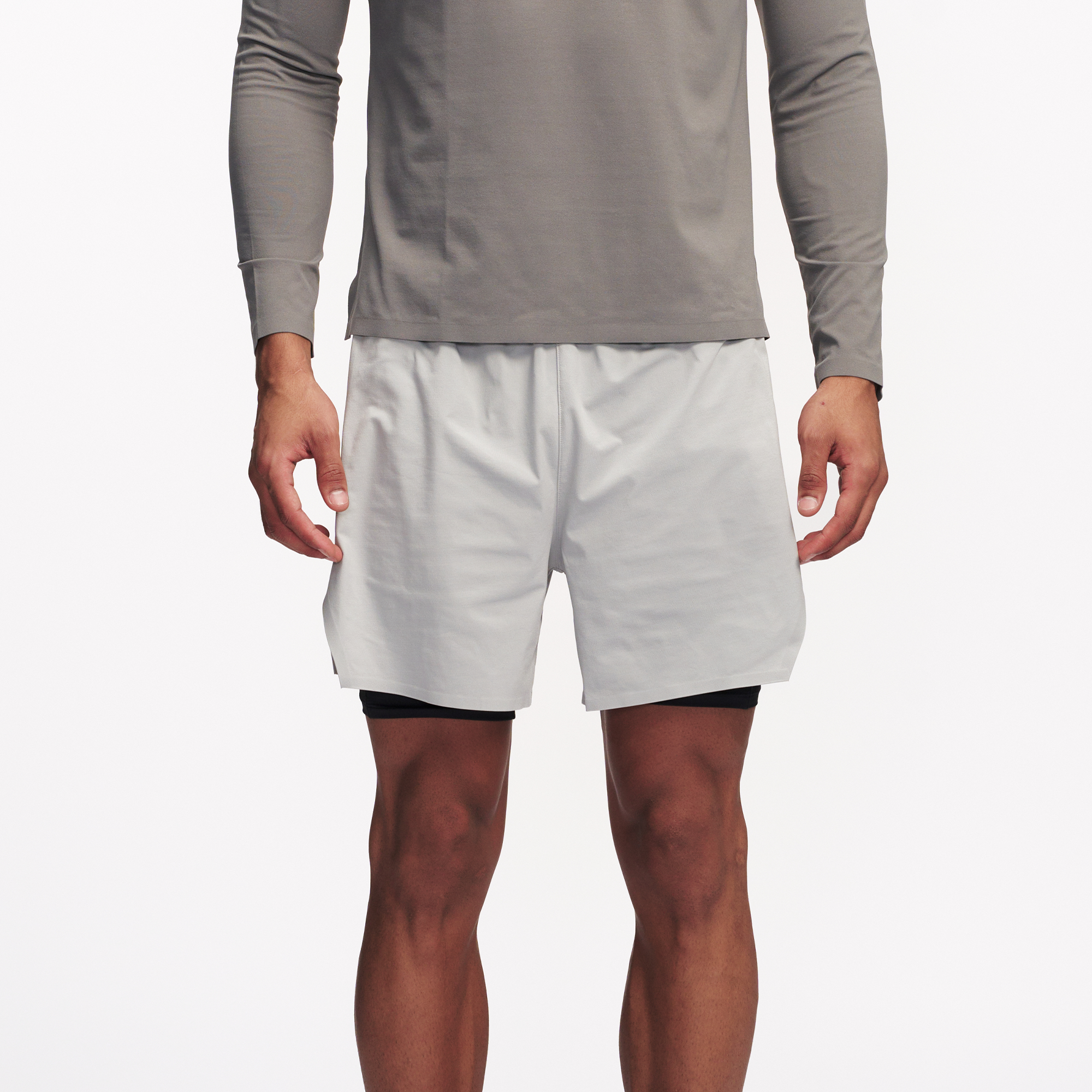 PUMPPLUS Quick-Dry Layered Training Shorts, premium urban and streetwear designers apparel on PROJECTISR.com, PUMPPLUS