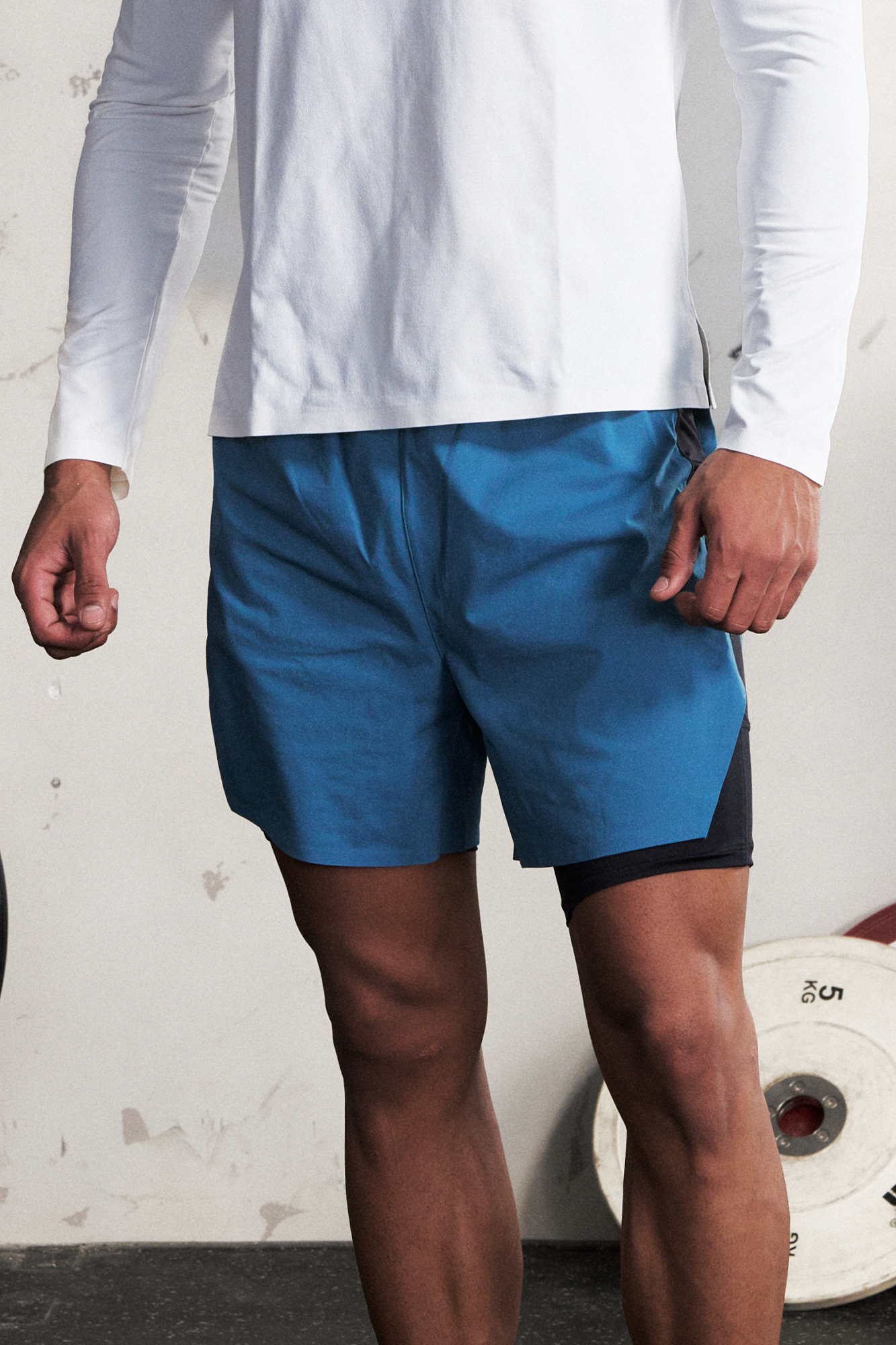 PUMPPLUS Quick-Dry Layered Training Shorts, premium urban and streetwear designers apparel on PROJECTISR.com, PUMPPLUS