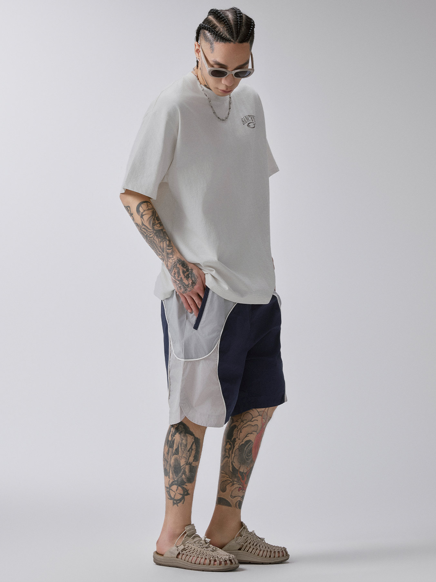 F2CE Contrast Paneled Sport Shorts