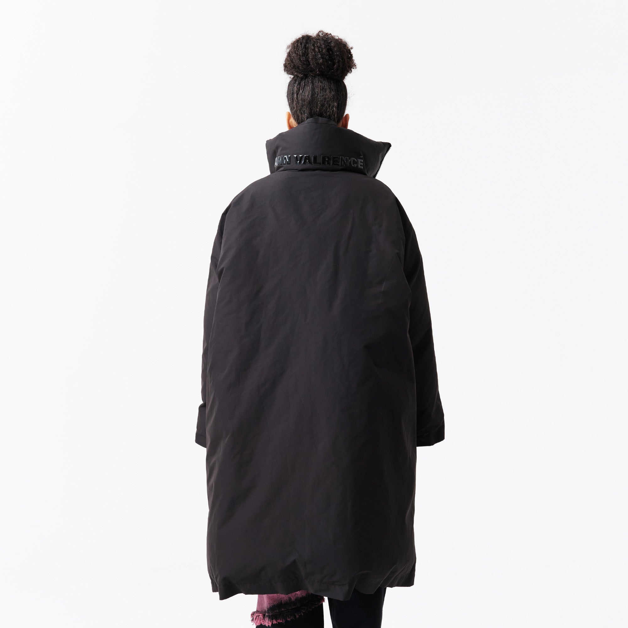 VANN VALRENCE High-Neck Oversized Long Down Coat