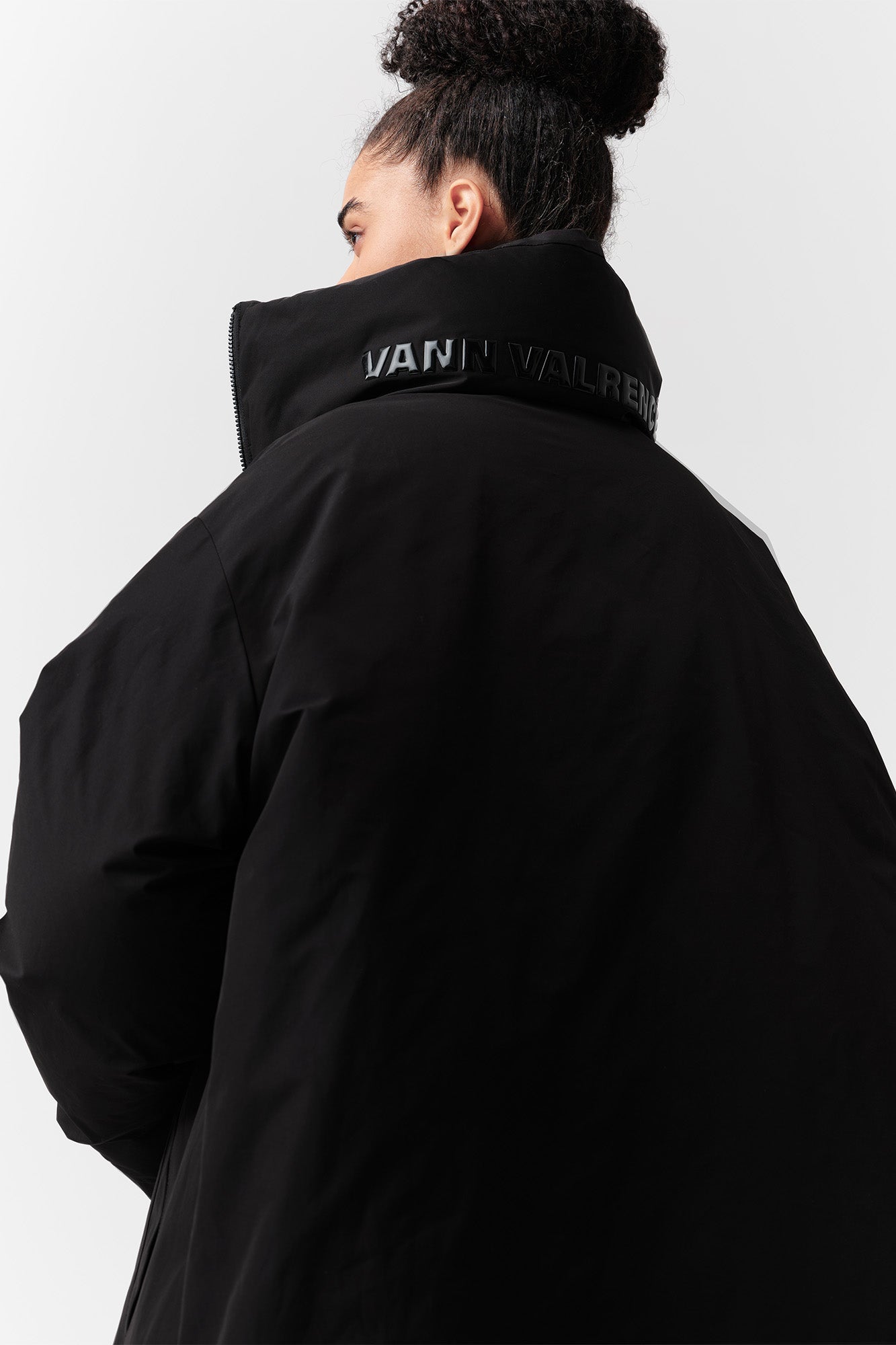 VANN VALRENCE High-Neck Oversized Long Down Coat