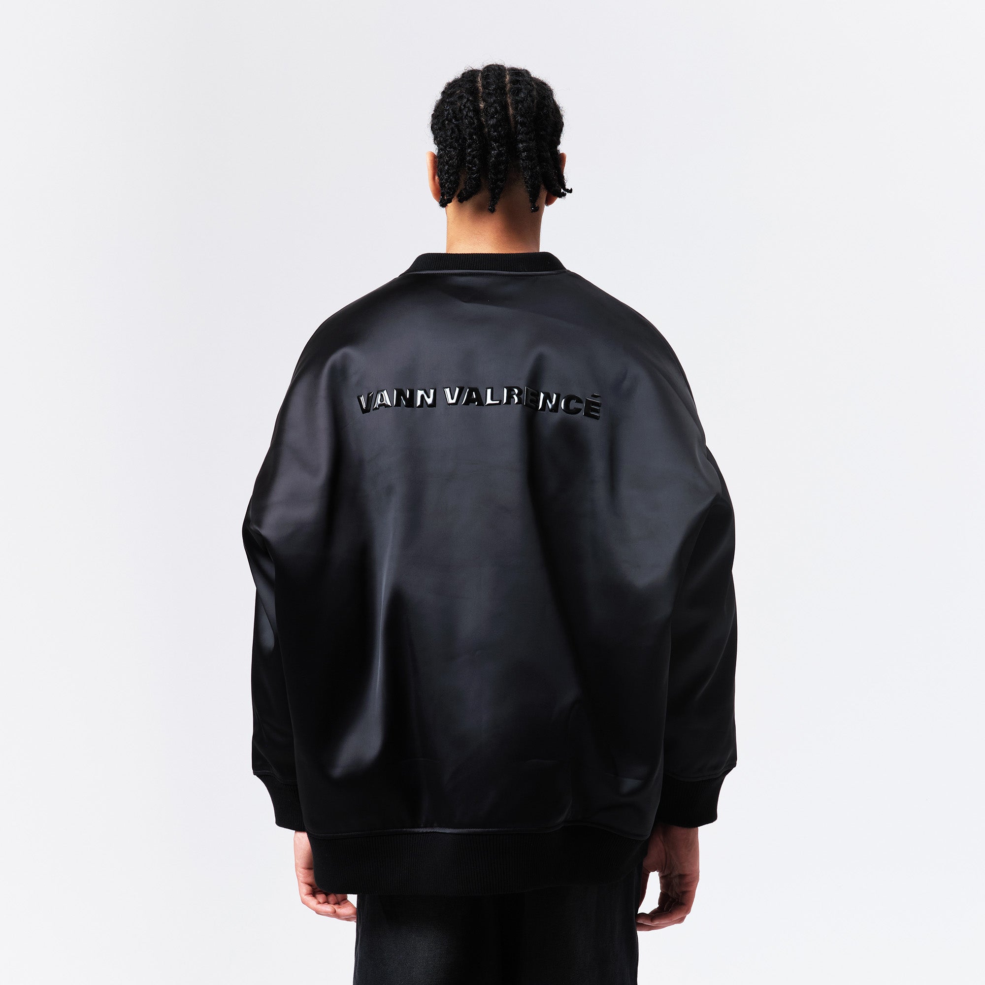 VANN VALRENCE Satin Oversized Down Bomber