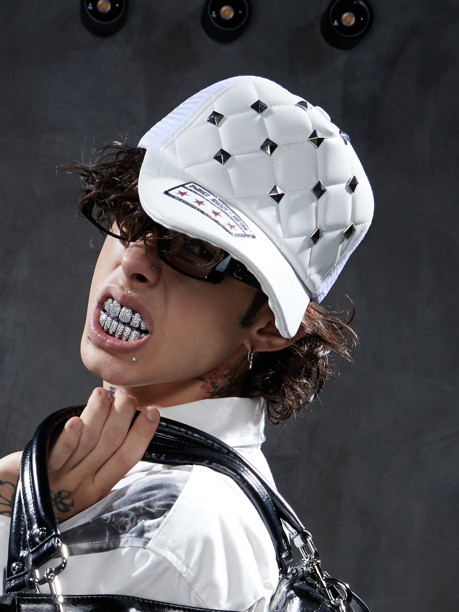 DND4DES Studded Quilted Trucker Cap