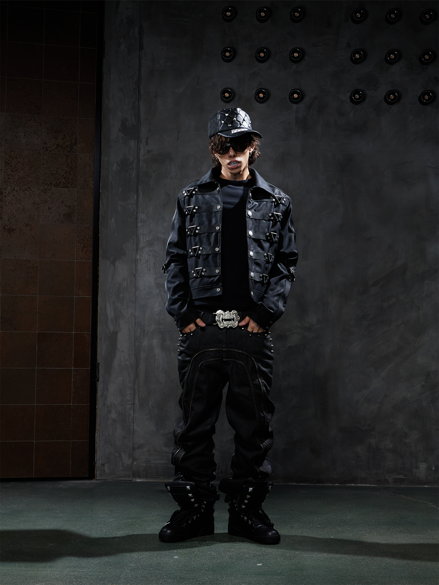 DND4DES Studded Quilted Trucker Cap