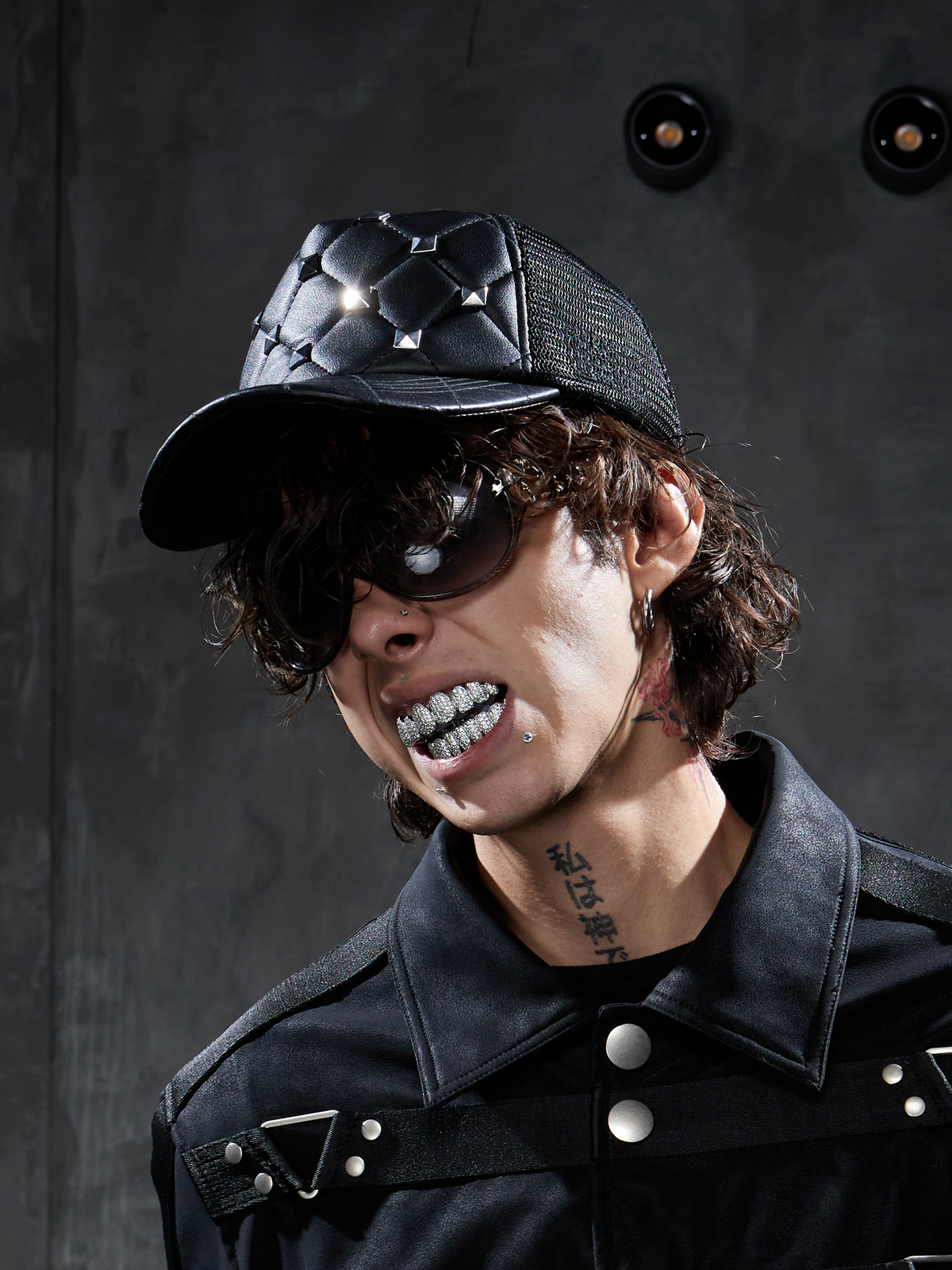 DND4DES Studded Quilted Trucker Cap