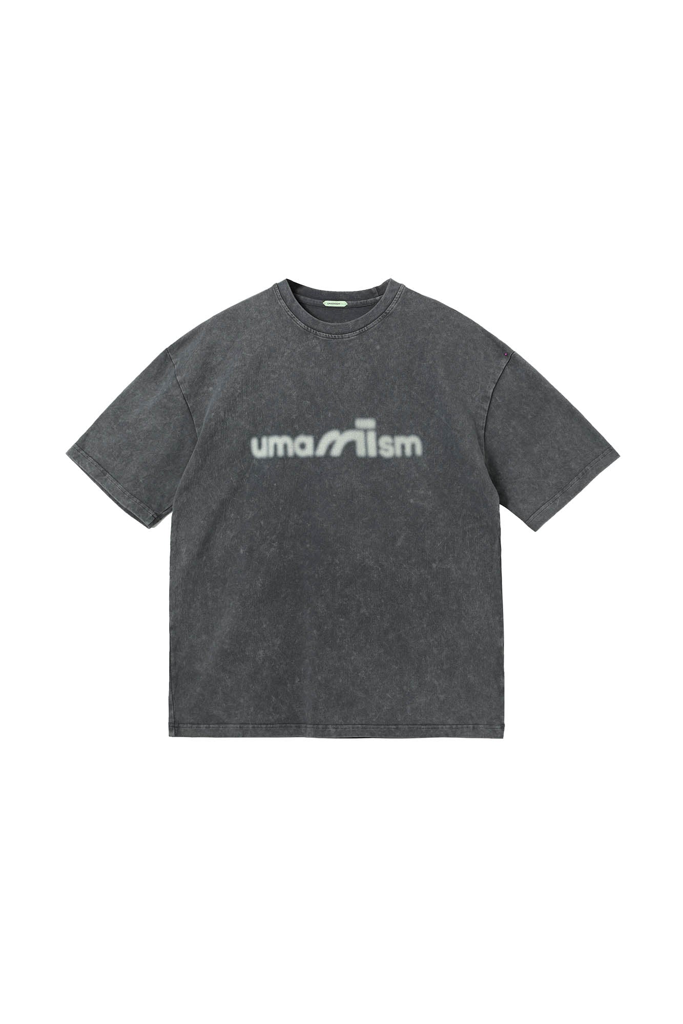 UMAMIISM Blurred Logo Washed T-Shirt