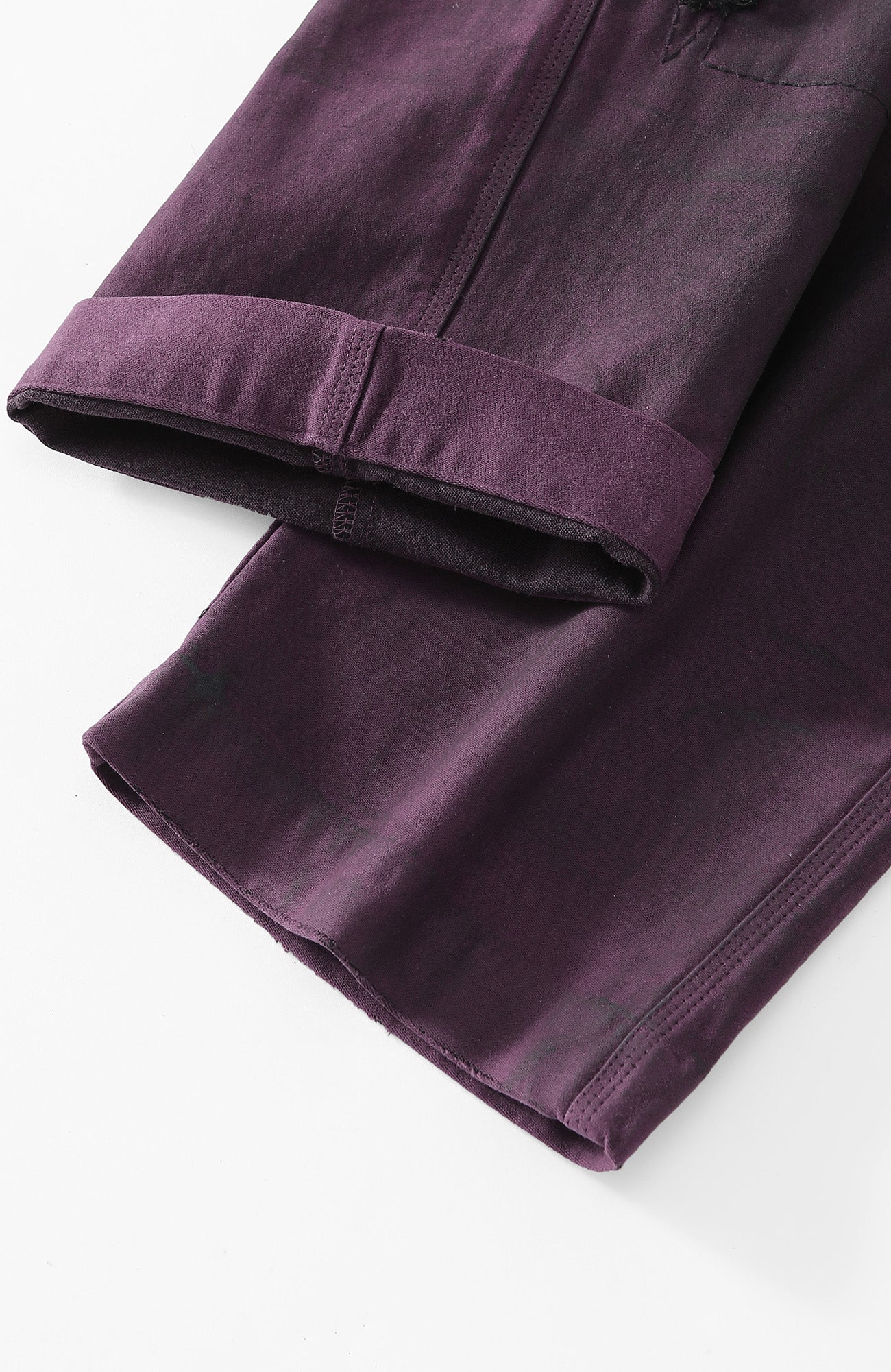 RICHILL Distressed Patchwork Moleskin Straight-Leg Pants, premium urban and streetwear designers apparel on PROJECTISR.com, RICHILL