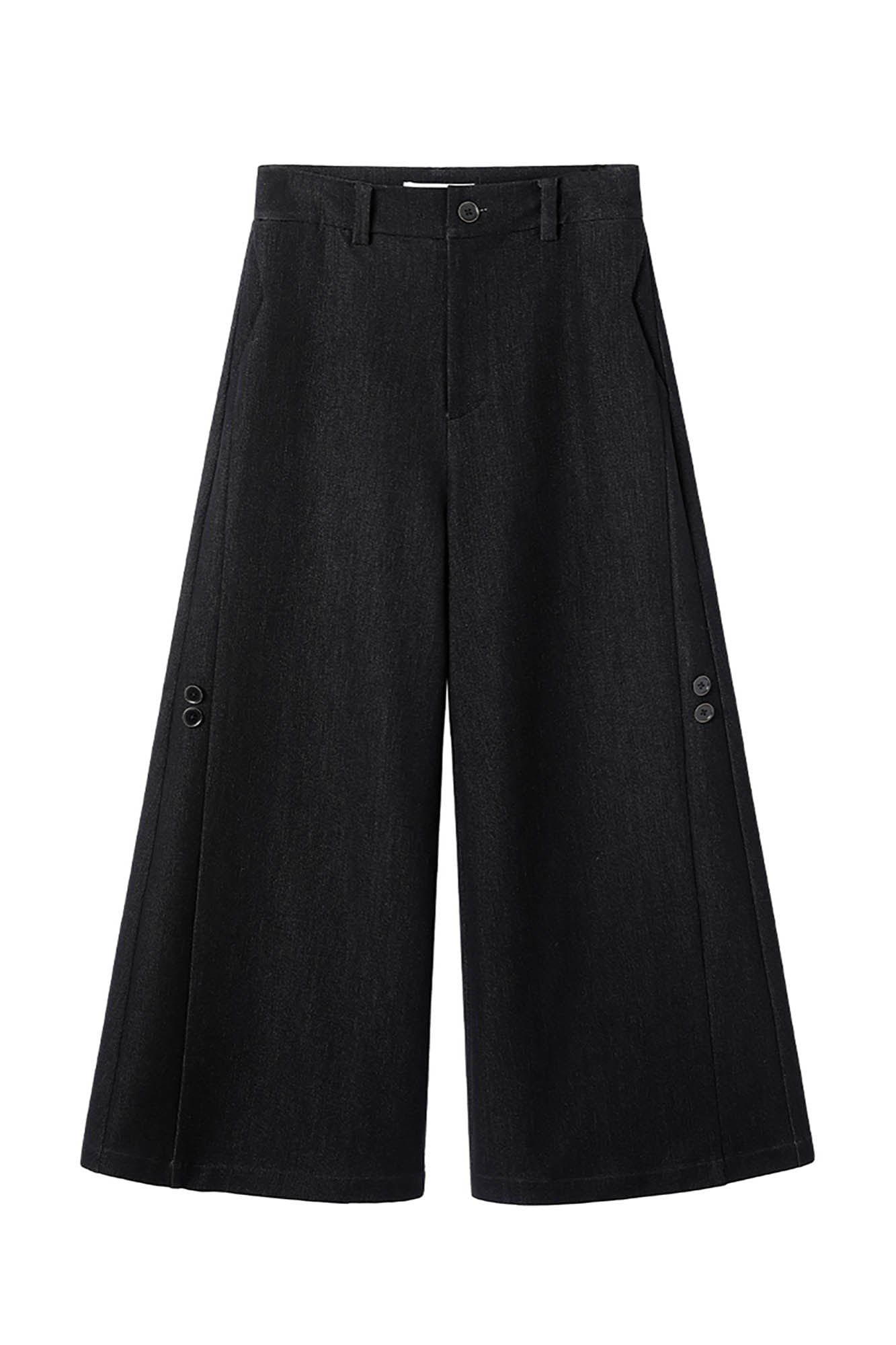 ALVNG AR ANTS Convertible Pleated A-Line Wide-Leg Pants