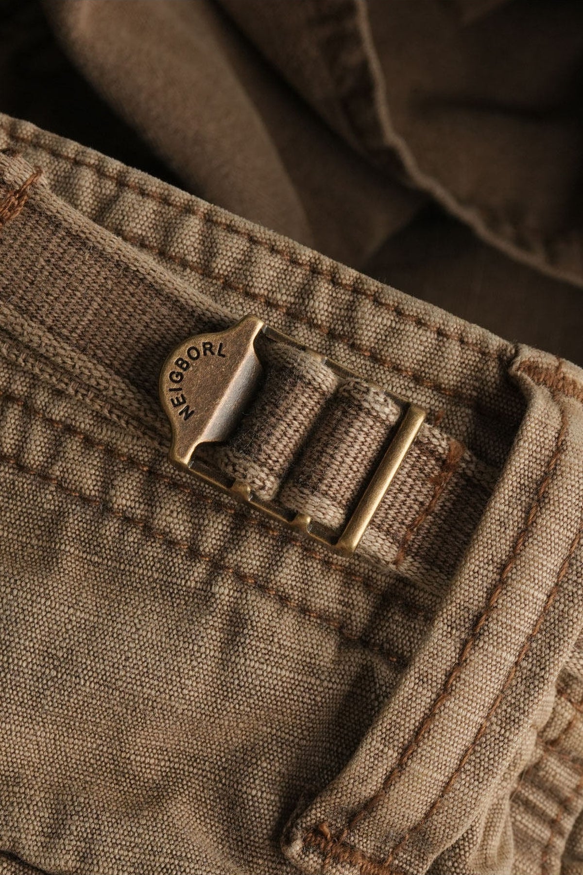 NEIGBORL Paint-Splattered Multi-Pocket Retro Cargo Pants — detail