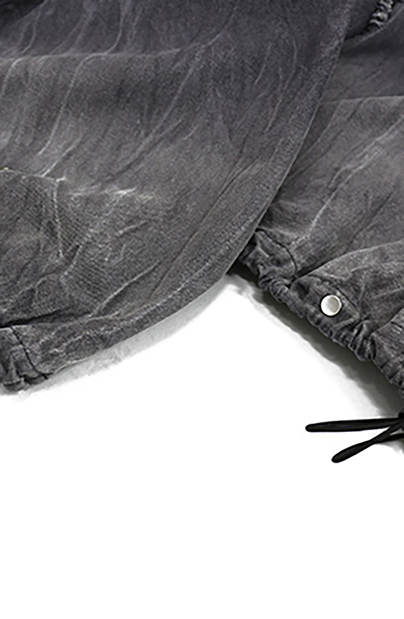 RELABEL Gradient Wash Denim Panel Balloon Pants Gray