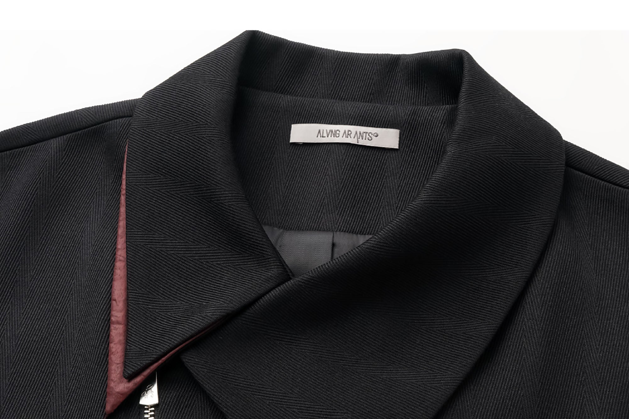 ALVNG AR ANTS Asymmetric Dual-Zip Layered Collar Jacket