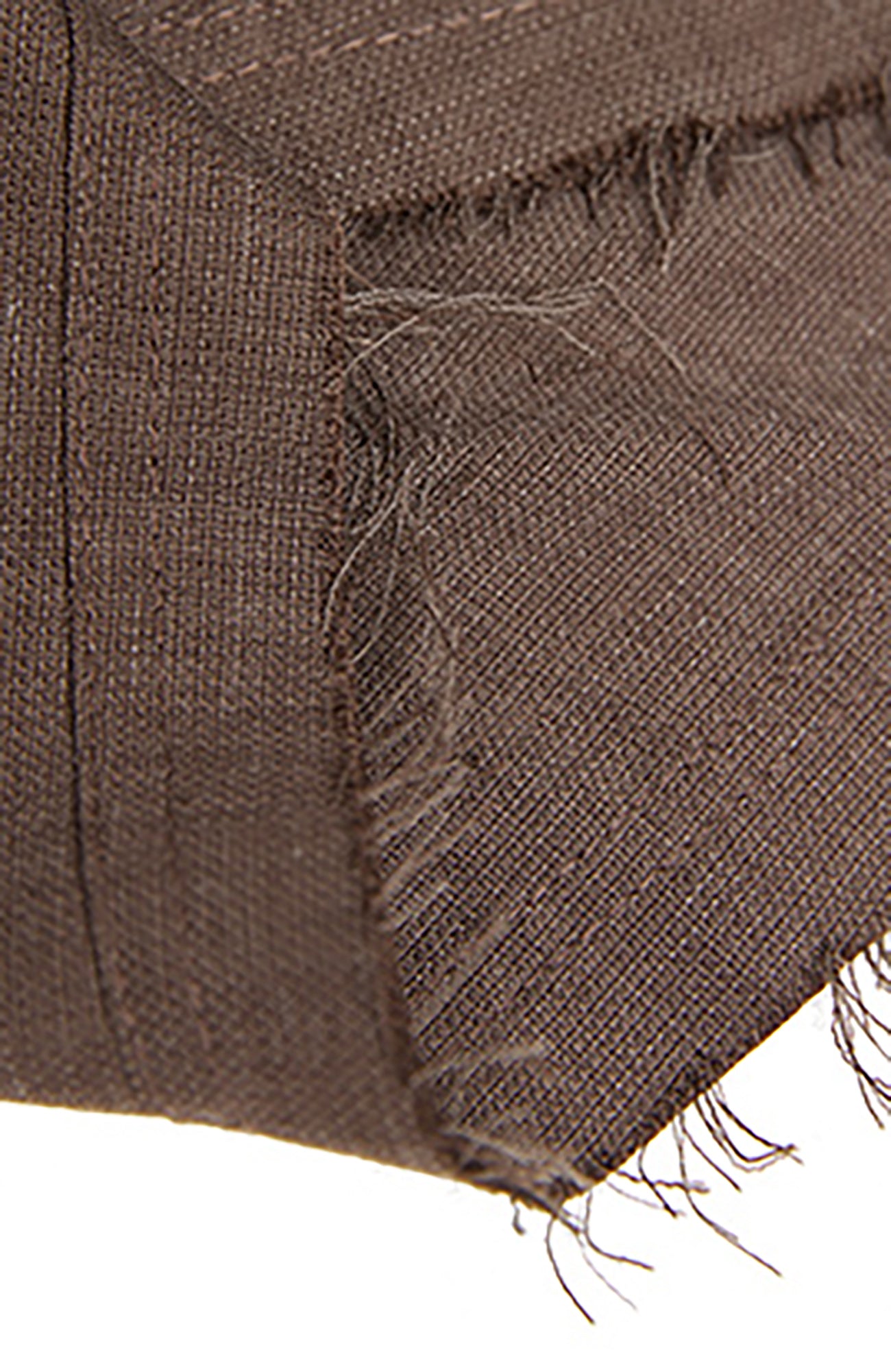 RELABEL Linen Blend Frayed Hem Shirt