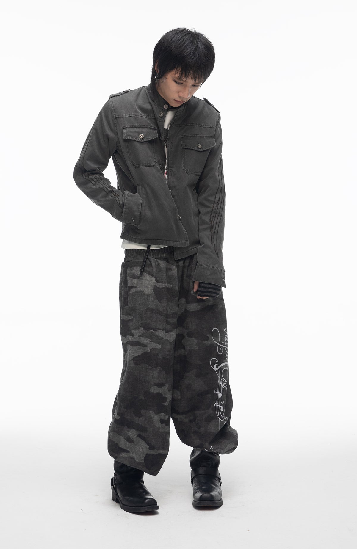 SADSOUP Retro Camo Baggy Sweatpants