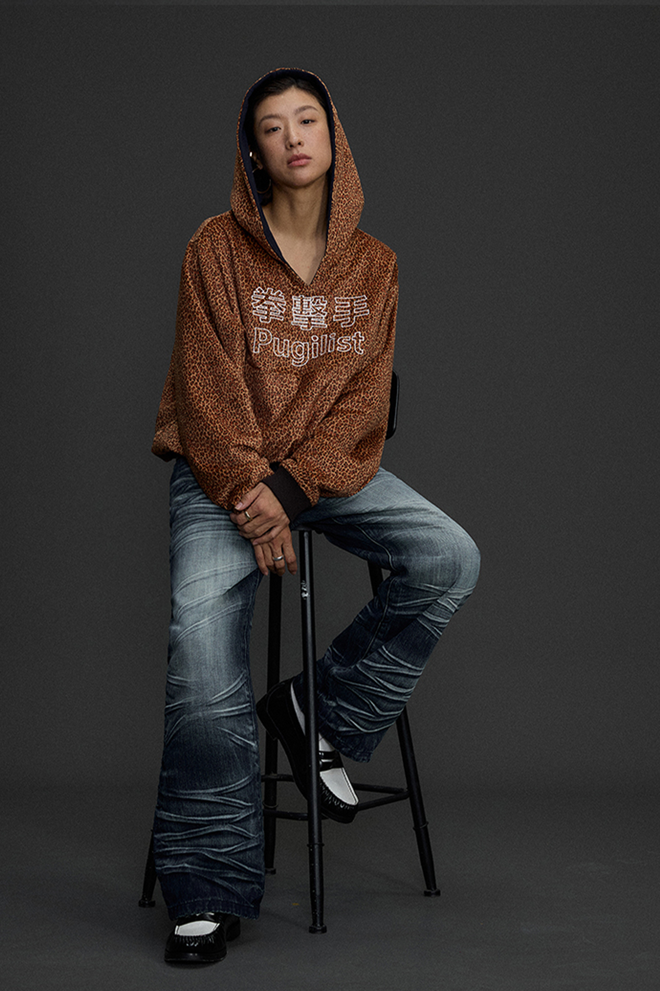NIANJIUYIKOUER Heavy Washed Whiskered Straight-Leg Jeans, premium urban and streetwear designers apparel on PROJECTISR.com, NIANJIUYIKOUER