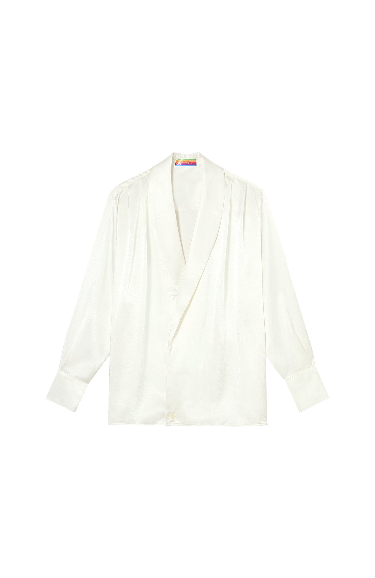 CLP Retro Satin Lapel Oversized Shirt