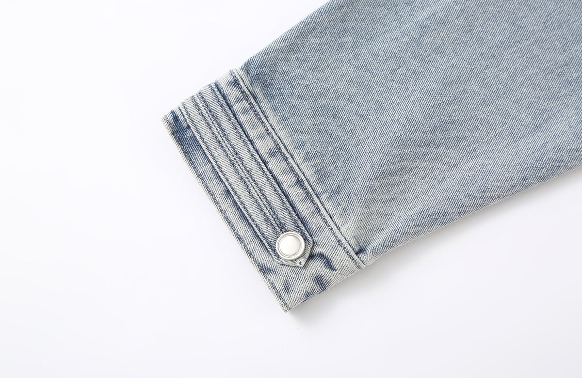 CLP Retro Washed Napoleon-Clasp Denim Jacket
