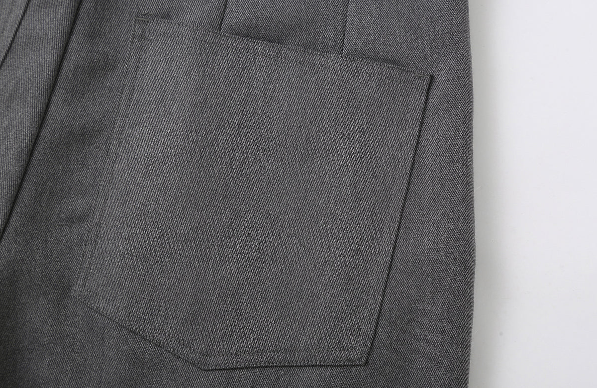 CLP Retro Wide-Leg Belted Trousers