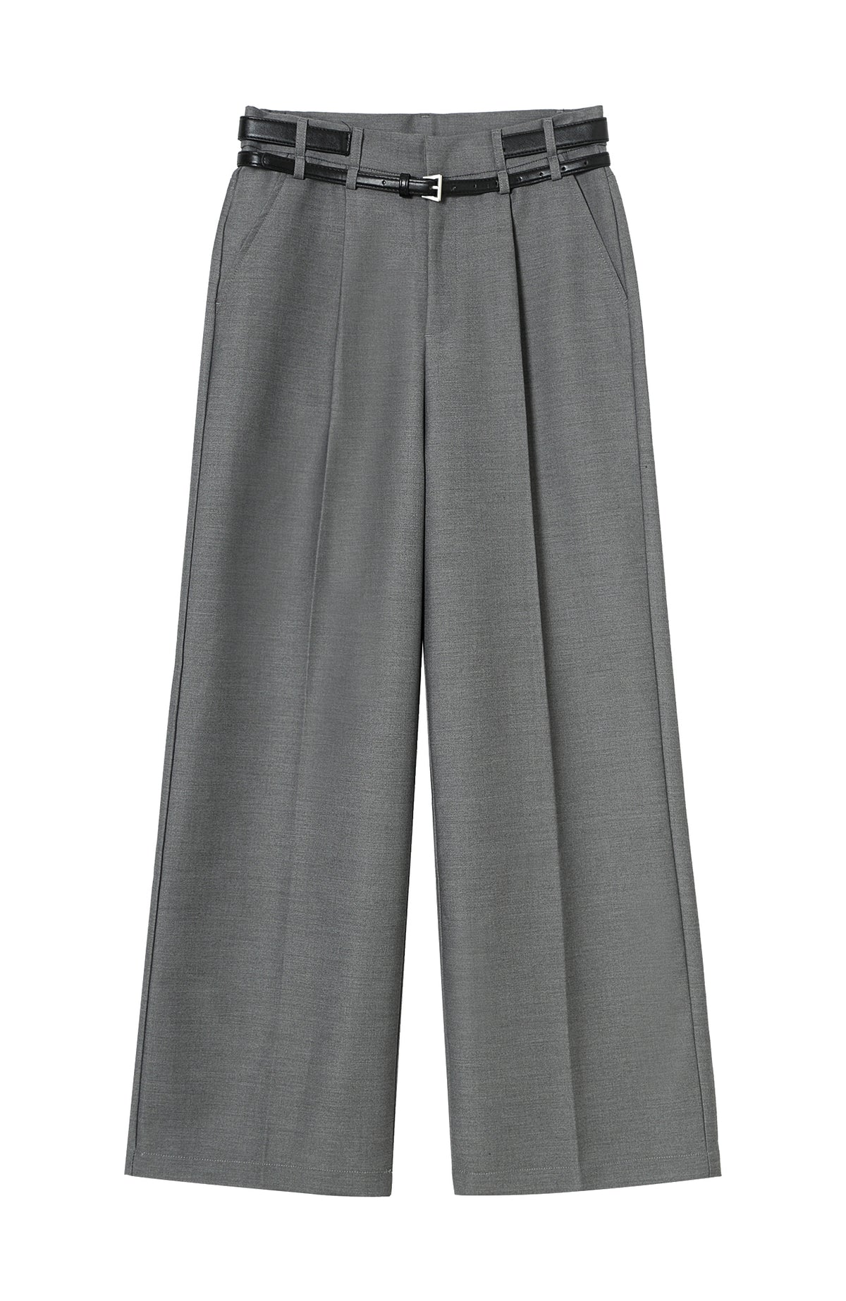 CLP Double-Belted Wide-Leg Trousers