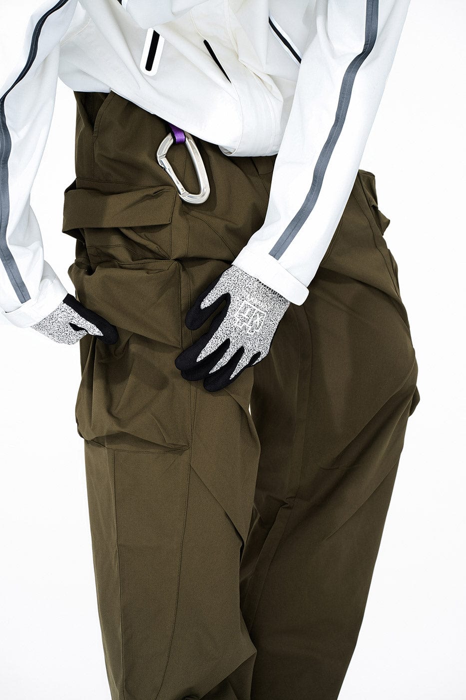 ENSHADOWER Big Pockets Crinkled Oversized Cargo Pants, premium urban and streetwear designers apparel on PROJECTISR.com, ENSHADOWER