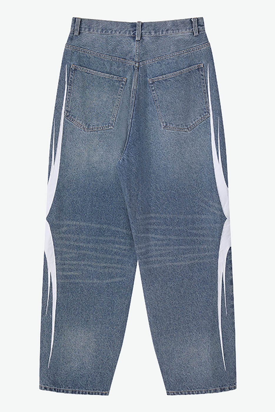 RTVG Washed Patchwork Baggy Jeans, premium urban and streetwear designers apparel on PROJECTISR.com, RTVG