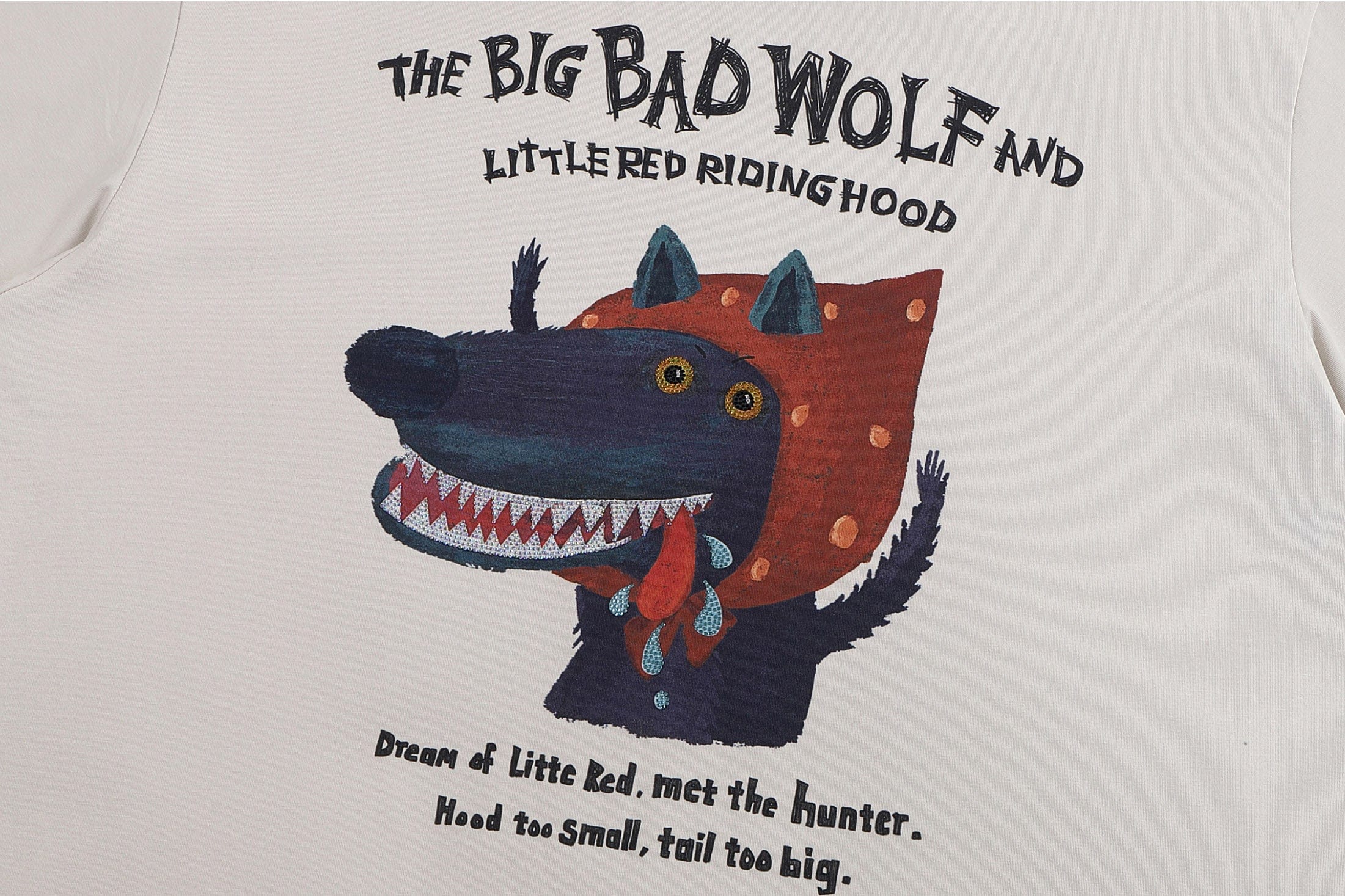 FACEONLAB Big Bad Wolf Oversized T-Shirt, premium urban and streetwear designers apparel on PROJECTISR.com, FACEONLAB