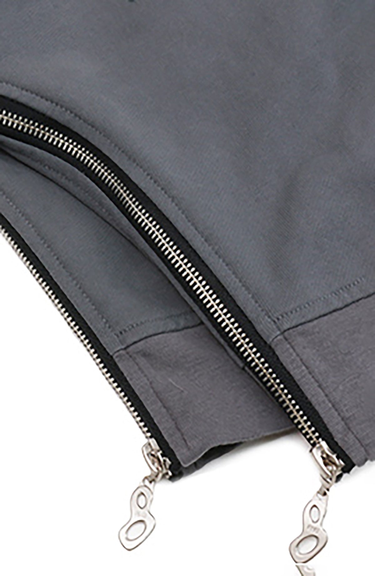 RELABEL Detachable-Pocket Spliced Hooded Jacket