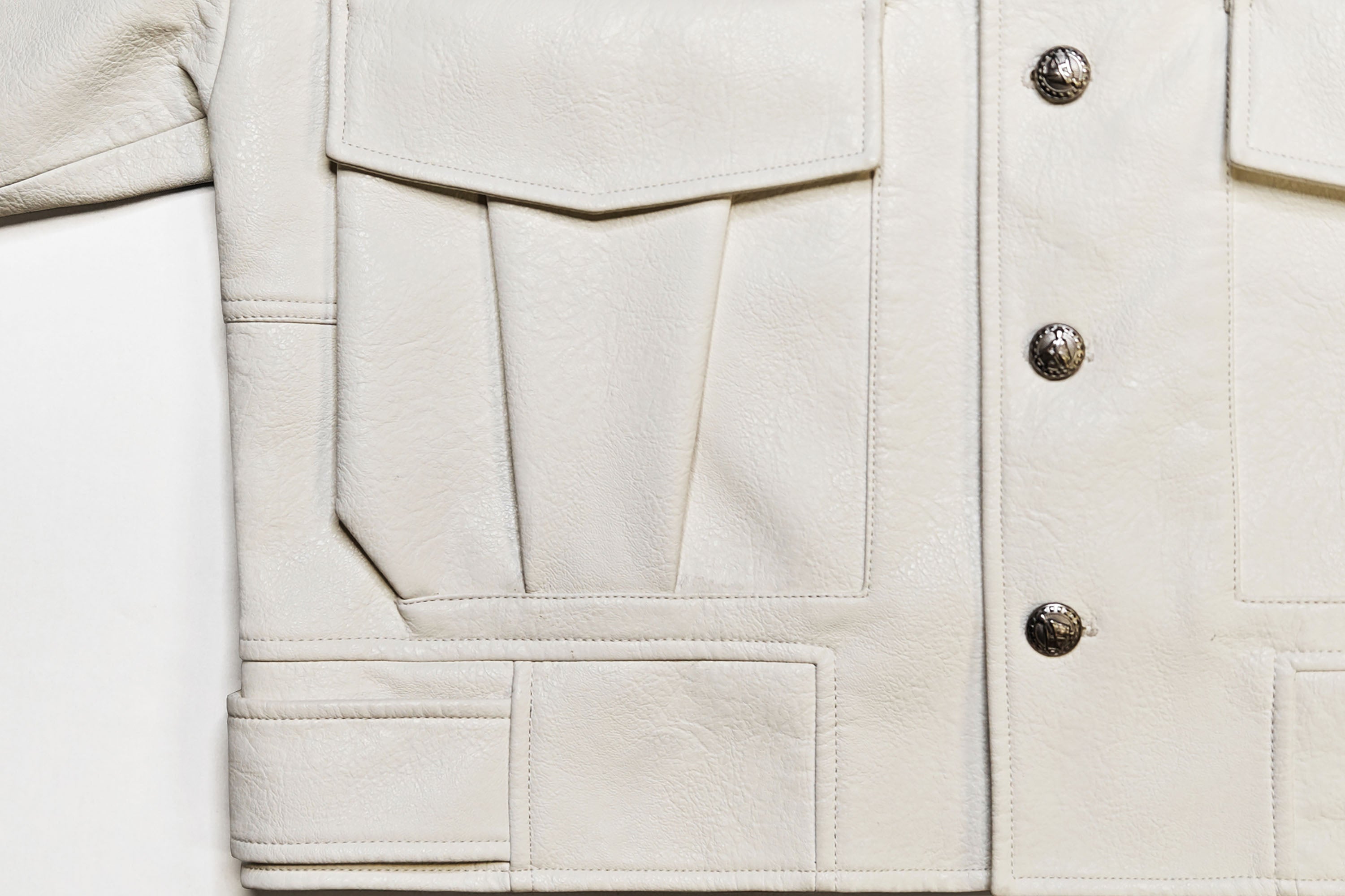 FACEONLAB Badge PU Utility Jacket
