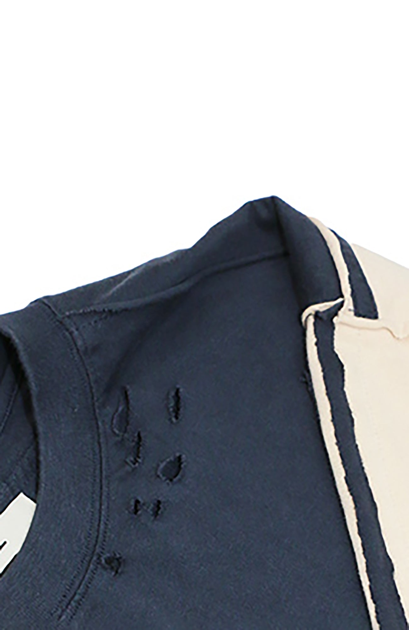 RELABEL Frayed Raw Edge Washed Crewneck Sweatshirt