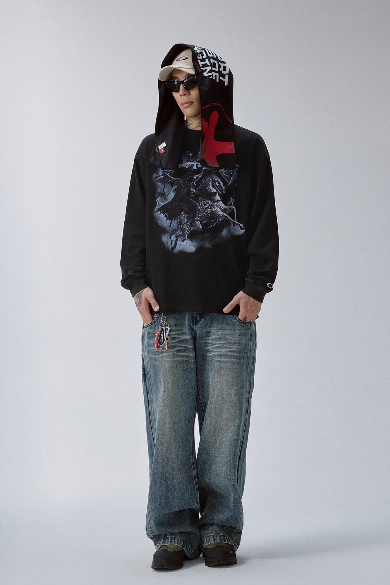 F2CE Gothic Knight Graphic Long-Sleeve Tee