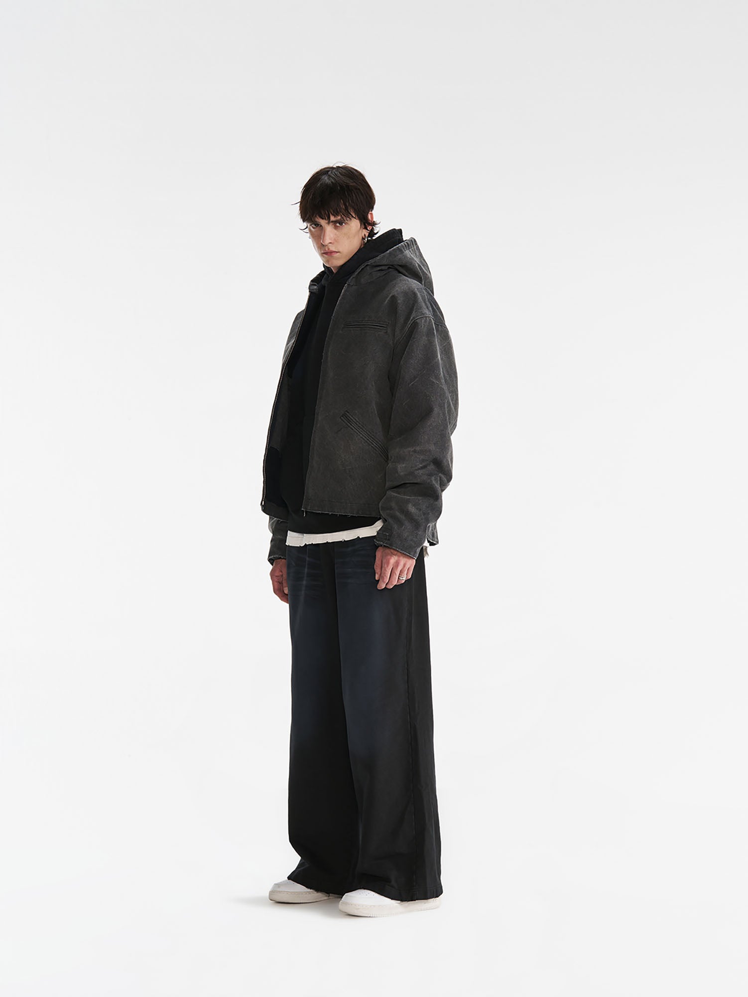 PMW Distressed Oversized Puffer Jacket