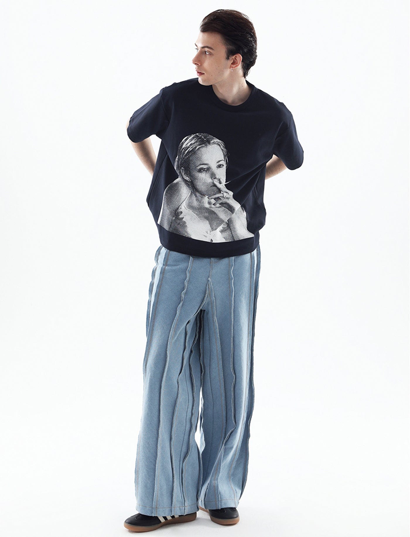 MIICHOUS Deconstructed Raw Edge Pants