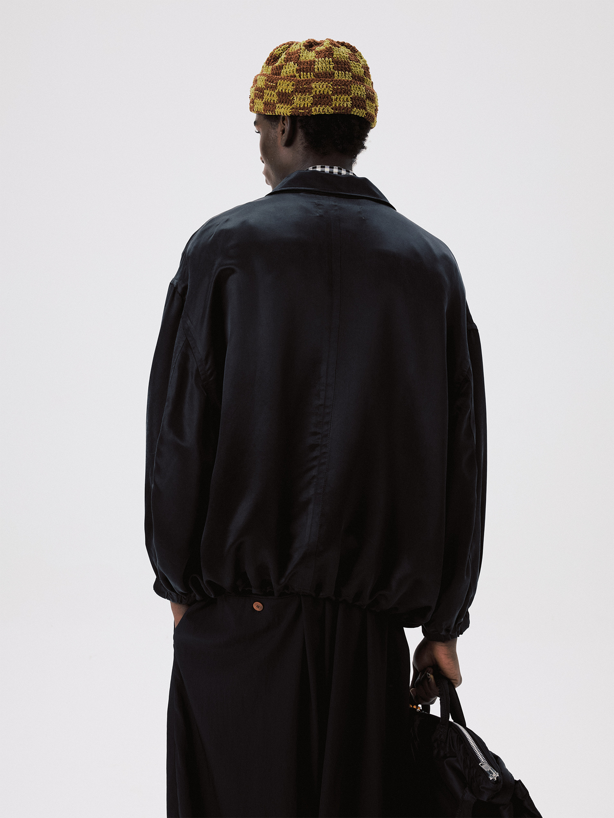UNLIMITED MOTE Drawstring Bat-Sleeve Zip-Up Jacket, premium urban and streetwear designers apparel on PROJECTISR.com, UNLIMITED MOTE