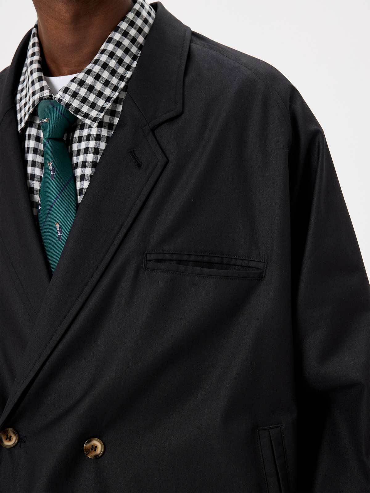 UNLIMITED MOTE Double-Breasted Striped Blazer Jacket, premium urban and streetwear designers apparel on PROJECTISR.com, UNLIMITED MOTE