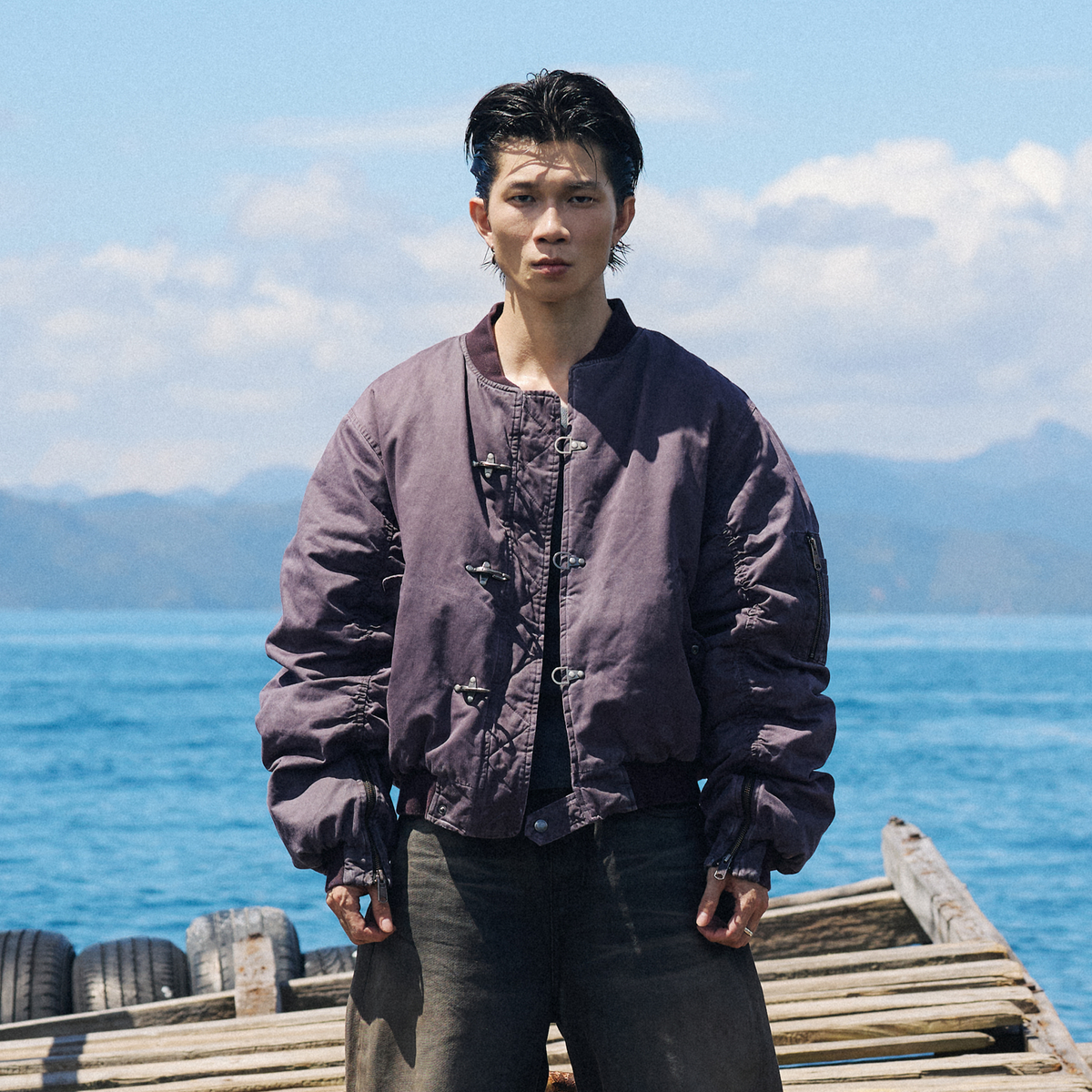 AVINMADE Lobster Clasp Bomber Jacket