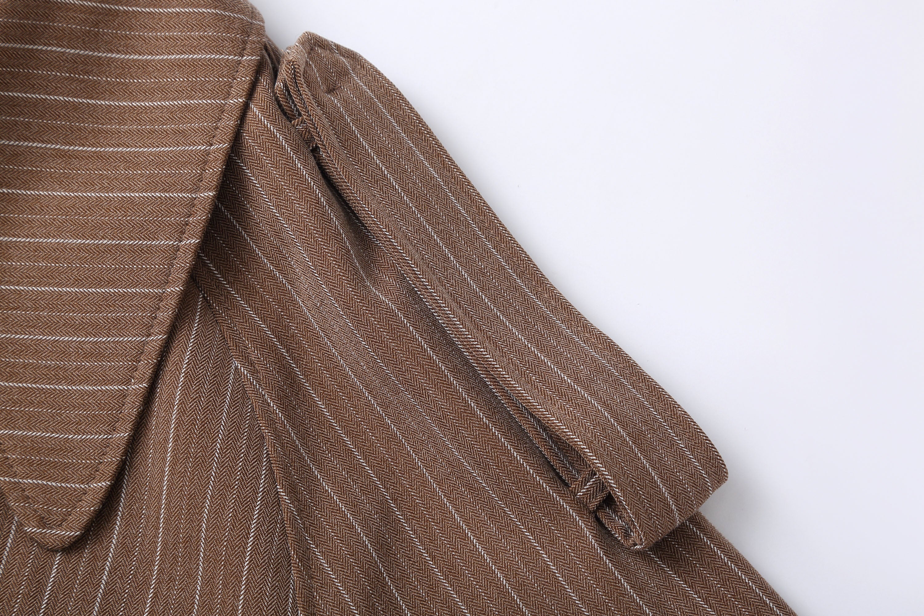 CLP Modern Pinstriped Oversized Trench