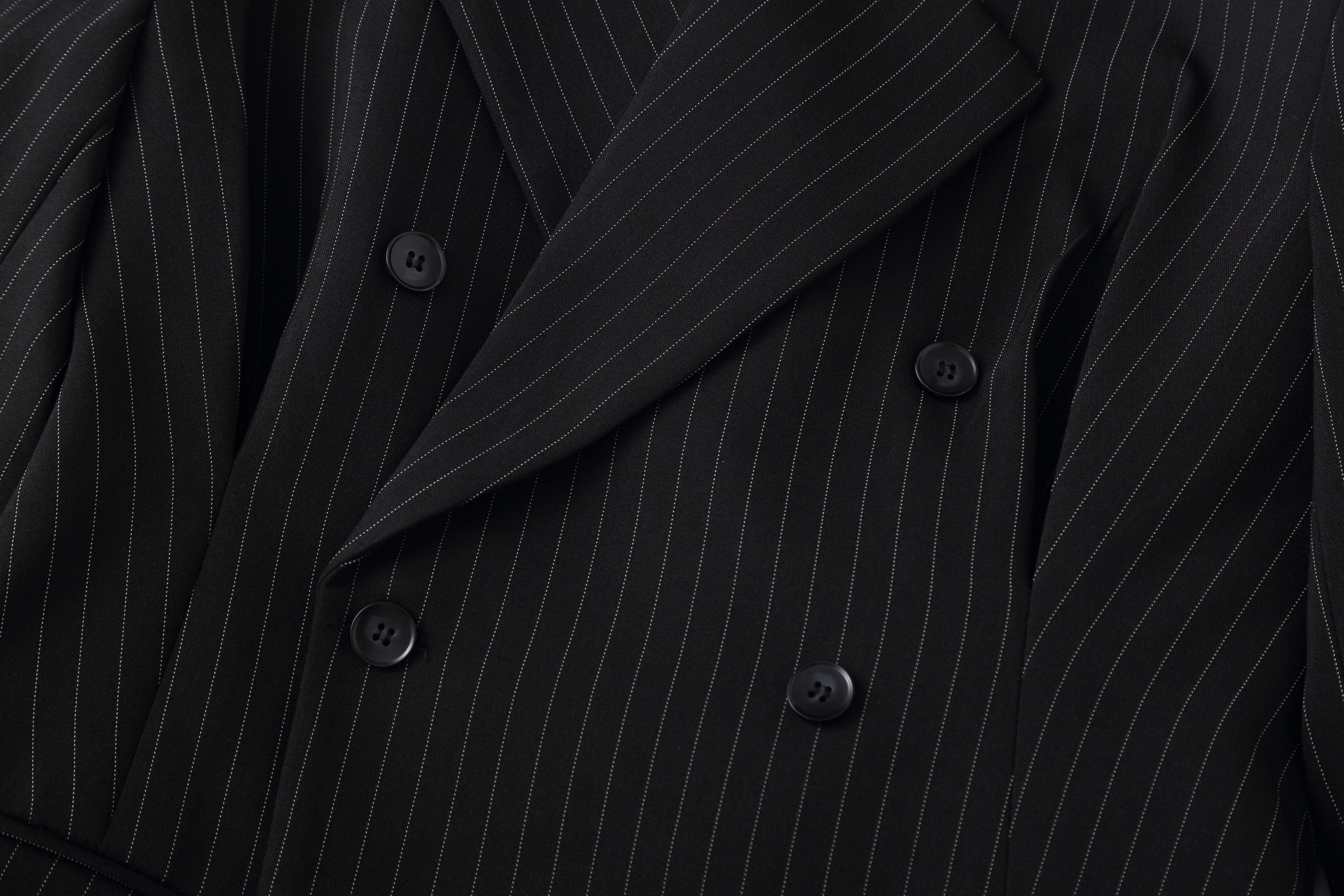 CLP Striped Cinched Waist Sculpted Blazer