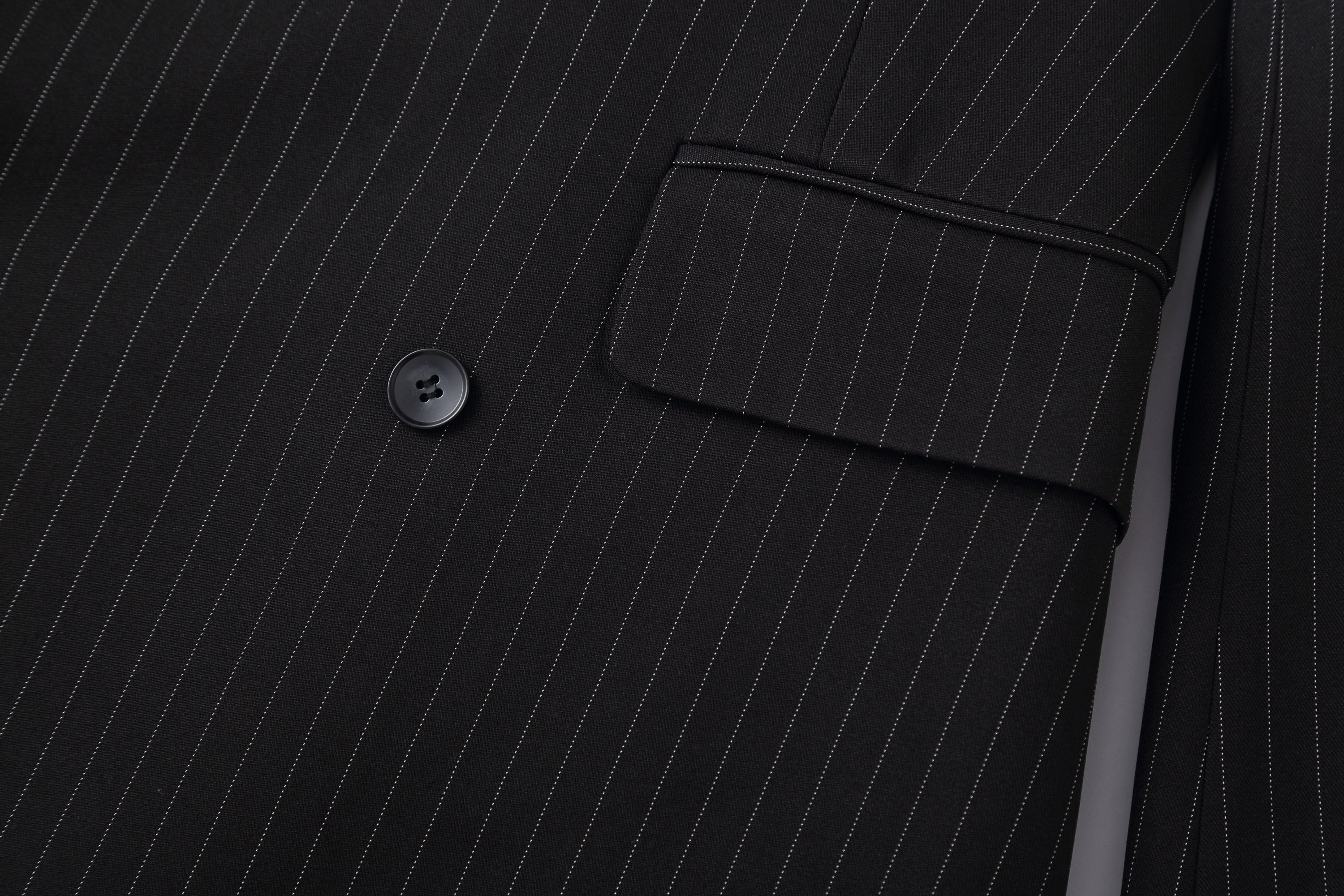 CLP Striped Cinched Waist Sculpted Blazer