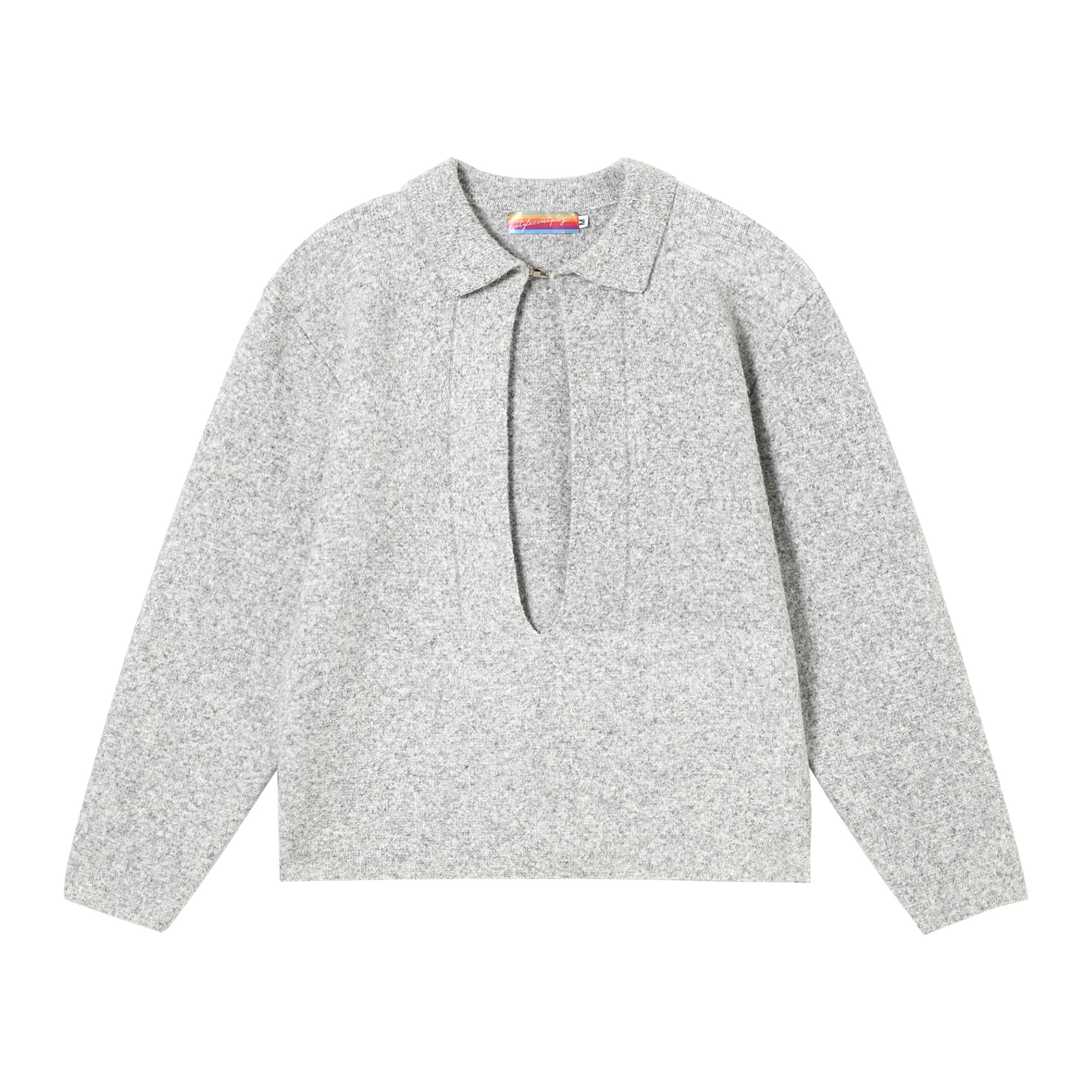 CLP Deep-V Oversized Wool-Blend Pullover