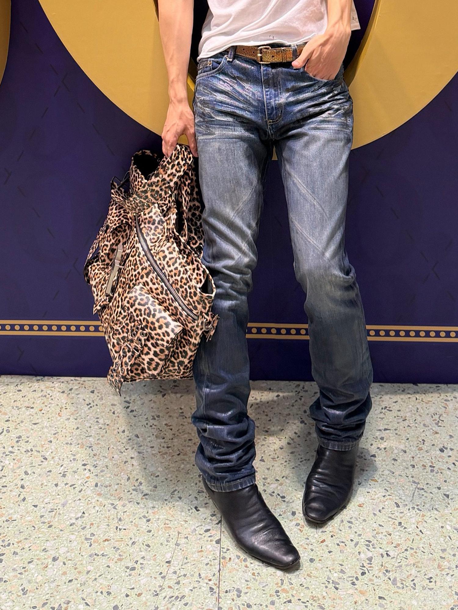 REBEL WAVE Cross Leopard Bag
