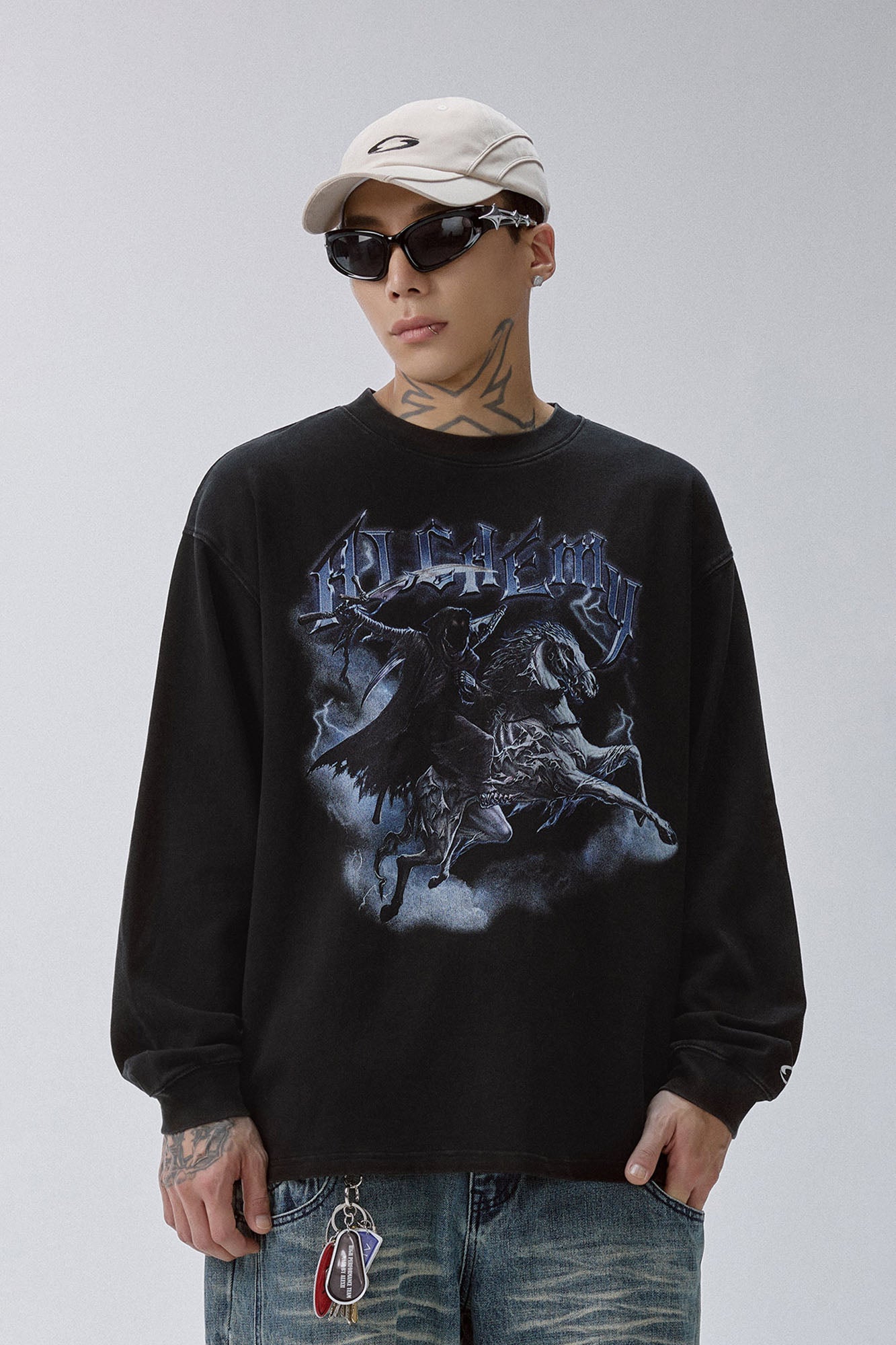 F2CE Gothic Knight Graphic Long-Sleeve Tee