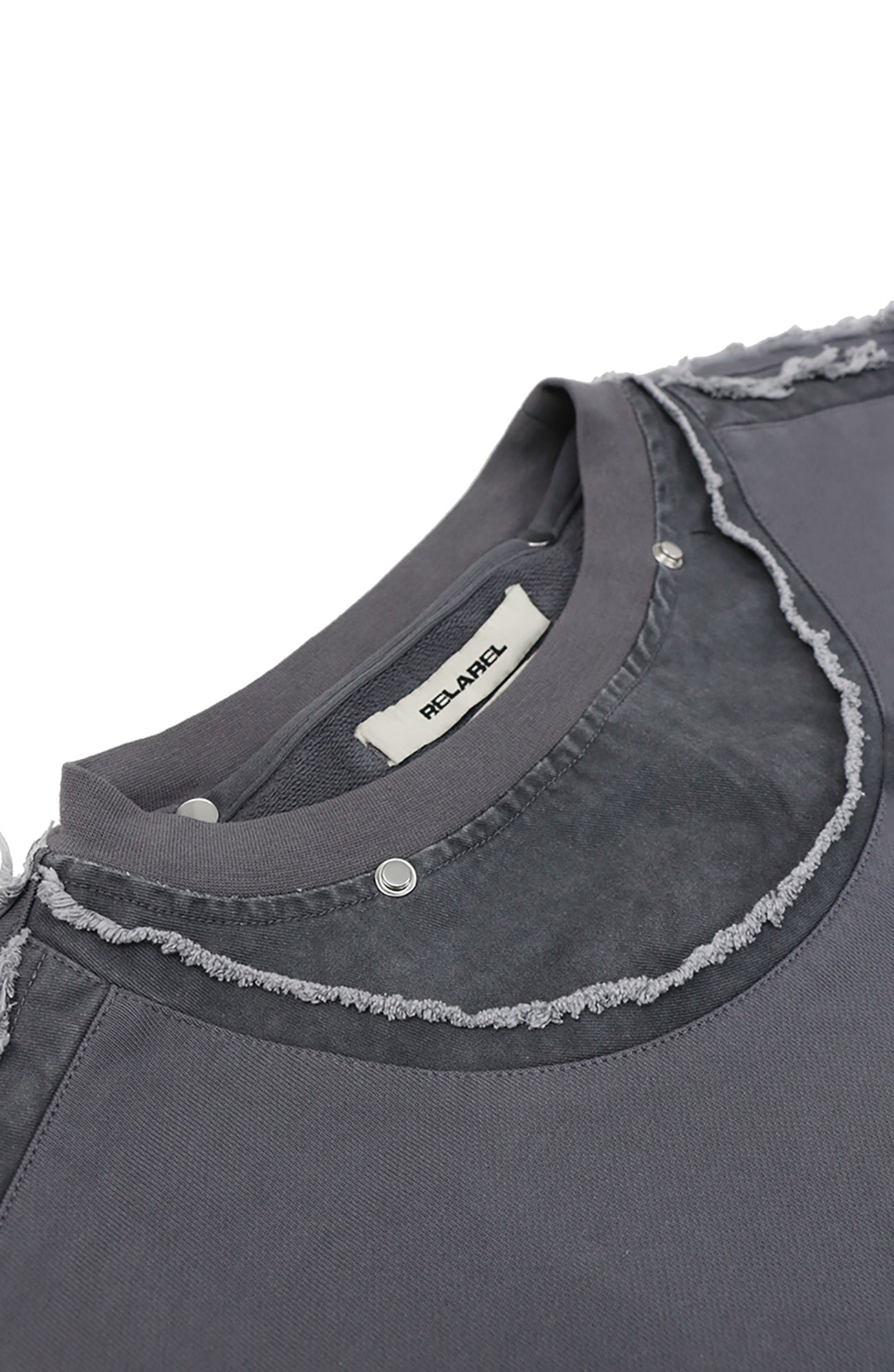 RELABEL Detachable-Pocket Spliced Hooded Jacket