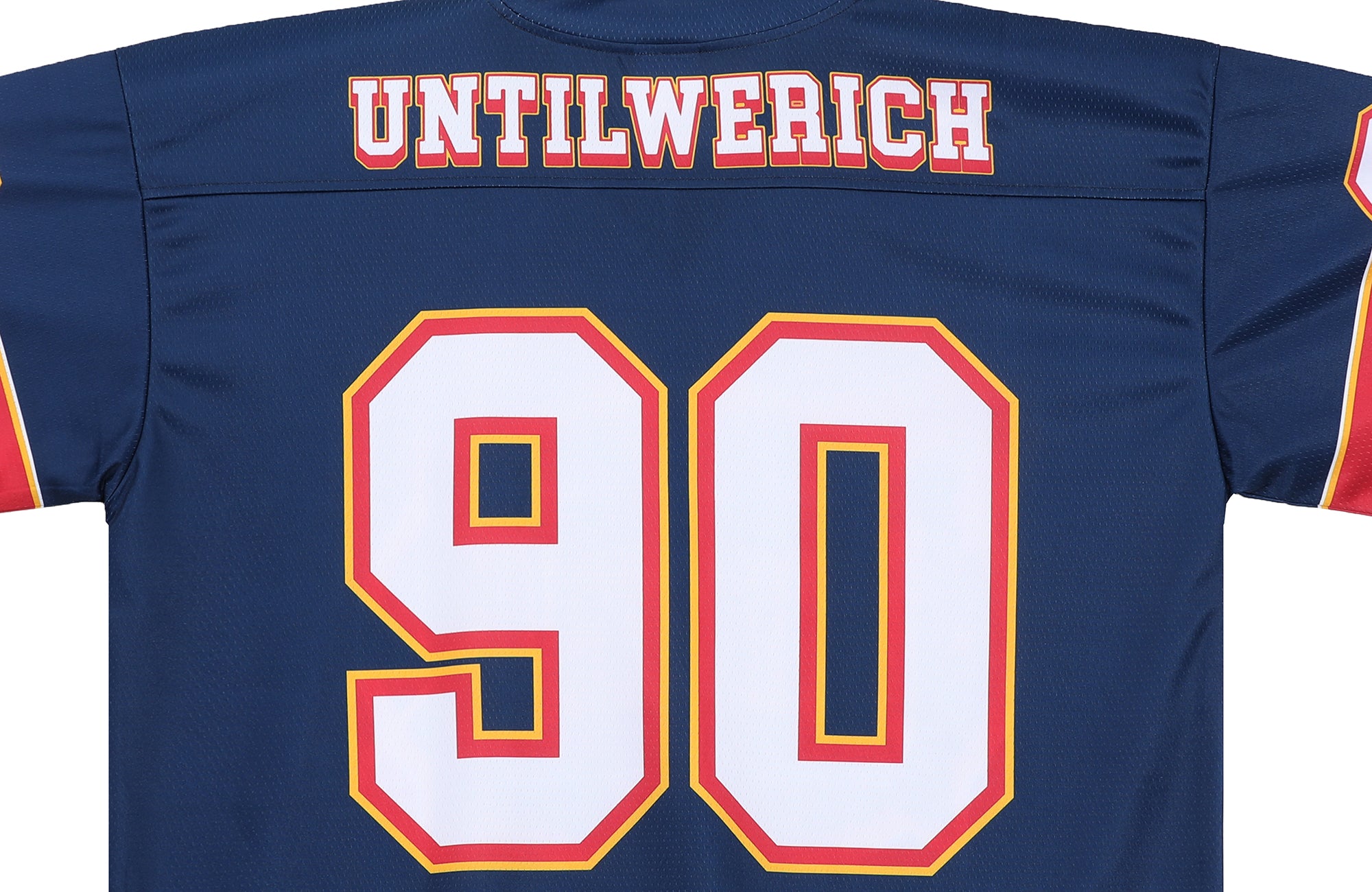 UNTILWERICH V-Neck Graphic Hockey Short-Sleeve Jersey