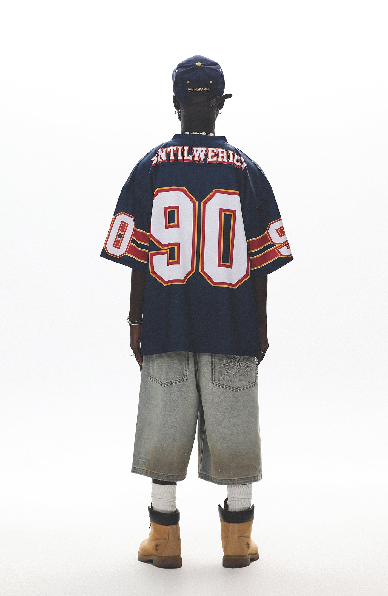 UNTILWERICH V-Neck Graphic Hockey Short-Sleeve Jersey