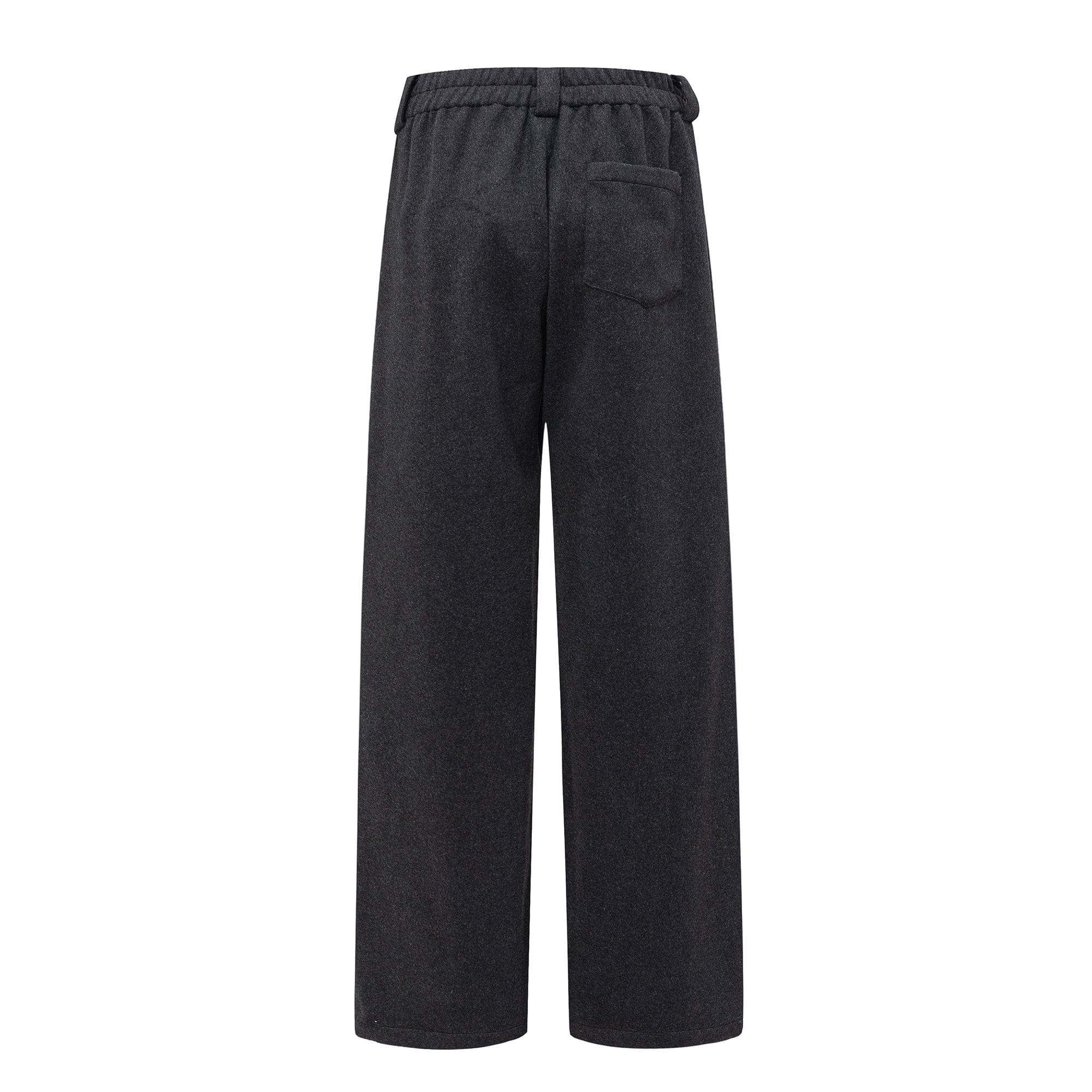ARTIFICIAL WORLD Asymmetrical Overlay Wool Wide-Leg Pants, premium urban and streetwear designers apparel on PROJECTISR.com, ARTIFICIAL WORLD