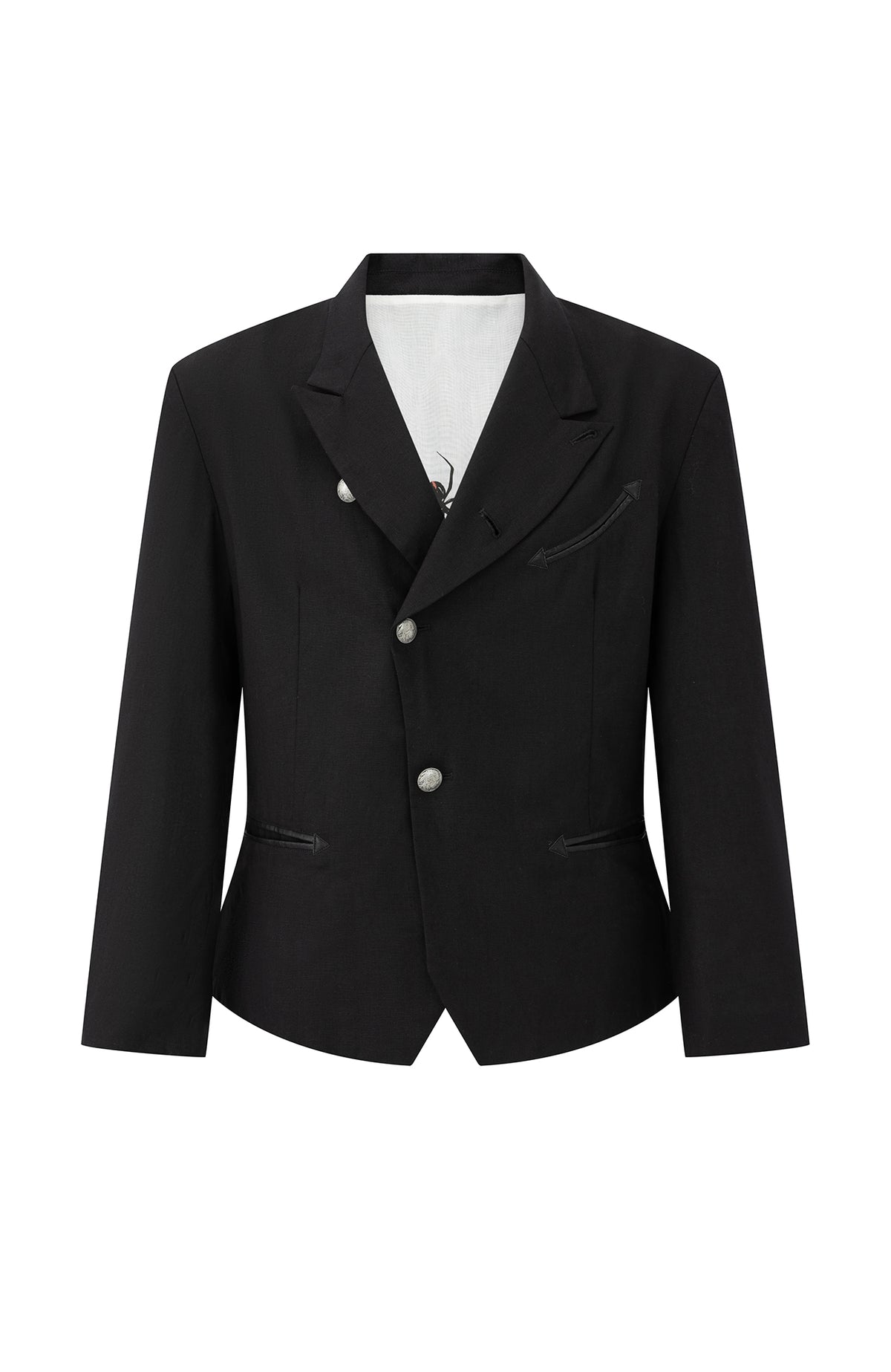 2000RSK Spliced Textured Blazer Jacket