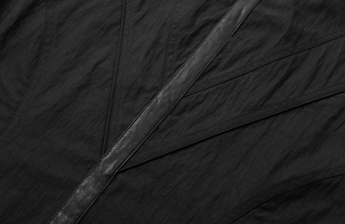 2000RSK Deconstructed Spliced Faux Leather Jacket