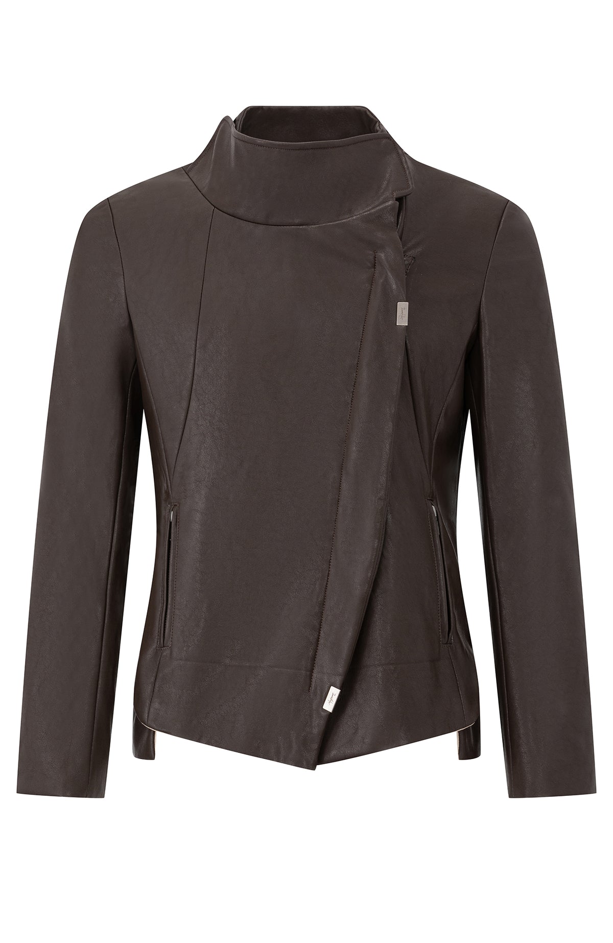 2000RSK Deconstructed Irregular Faux Leather Jacket