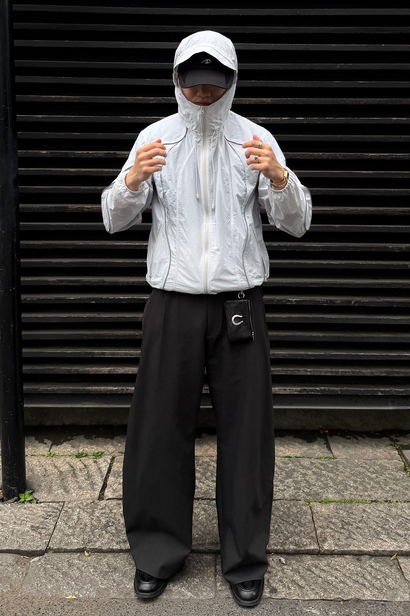CATSSTAC Multi-Panel Layered Drawstring Pants, premium urban and streetwear designers apparel on PROJECTISR.com, CATSSTAC